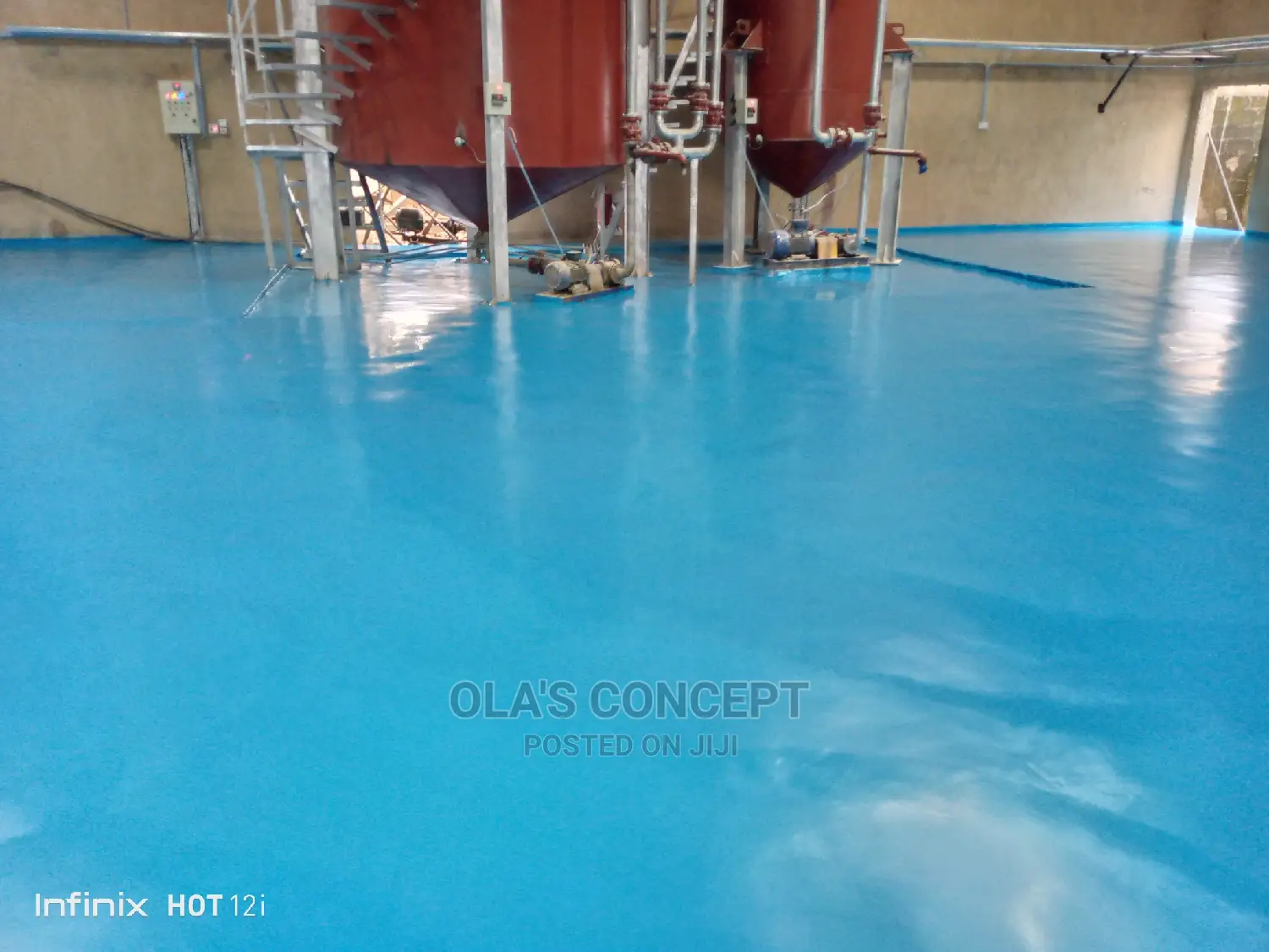 Industrial Epoxy Floor Colour Blue