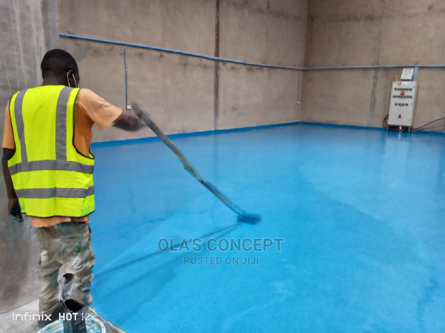 Industrial Epoxy Floor Colour Blue