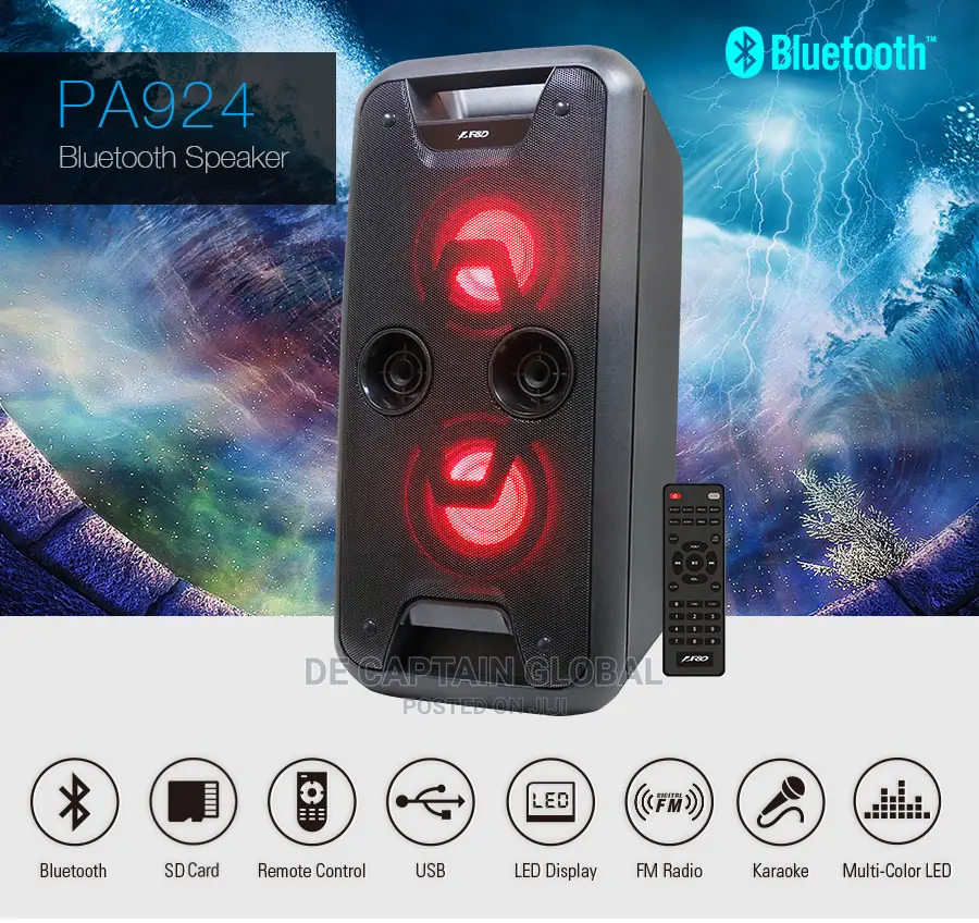 F D Pa924 40W Bluetooth Party Speaker With Mic