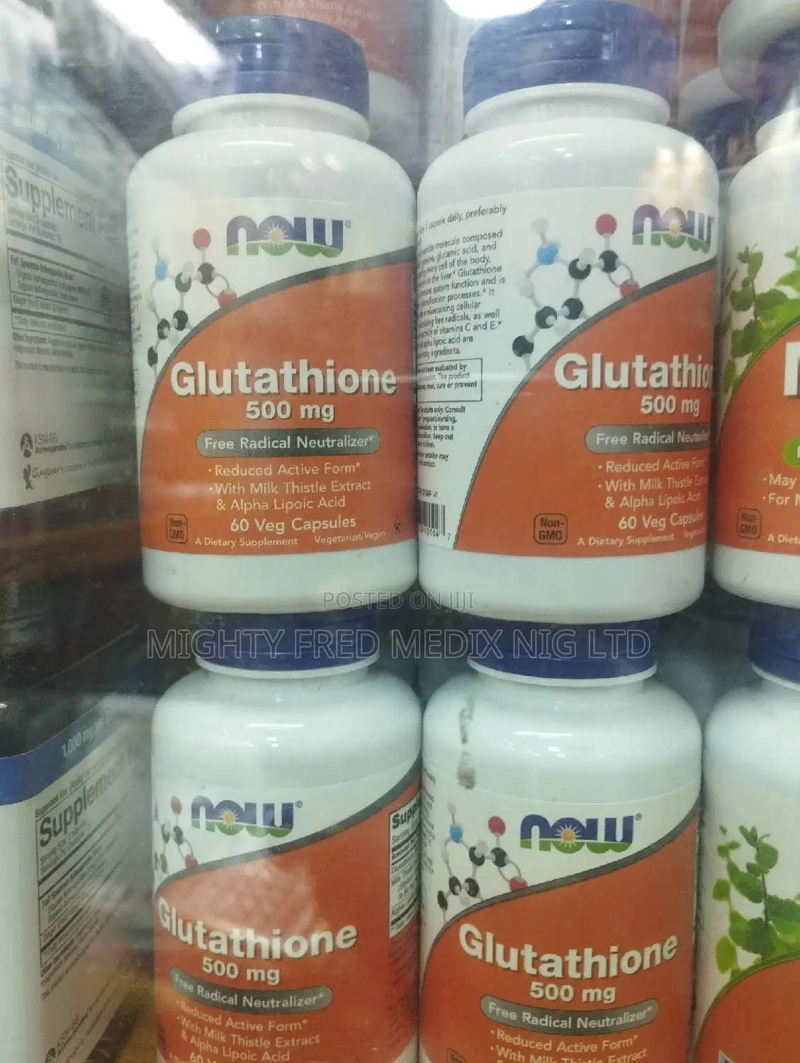 Now Glutathione 500mg 60 Capsules