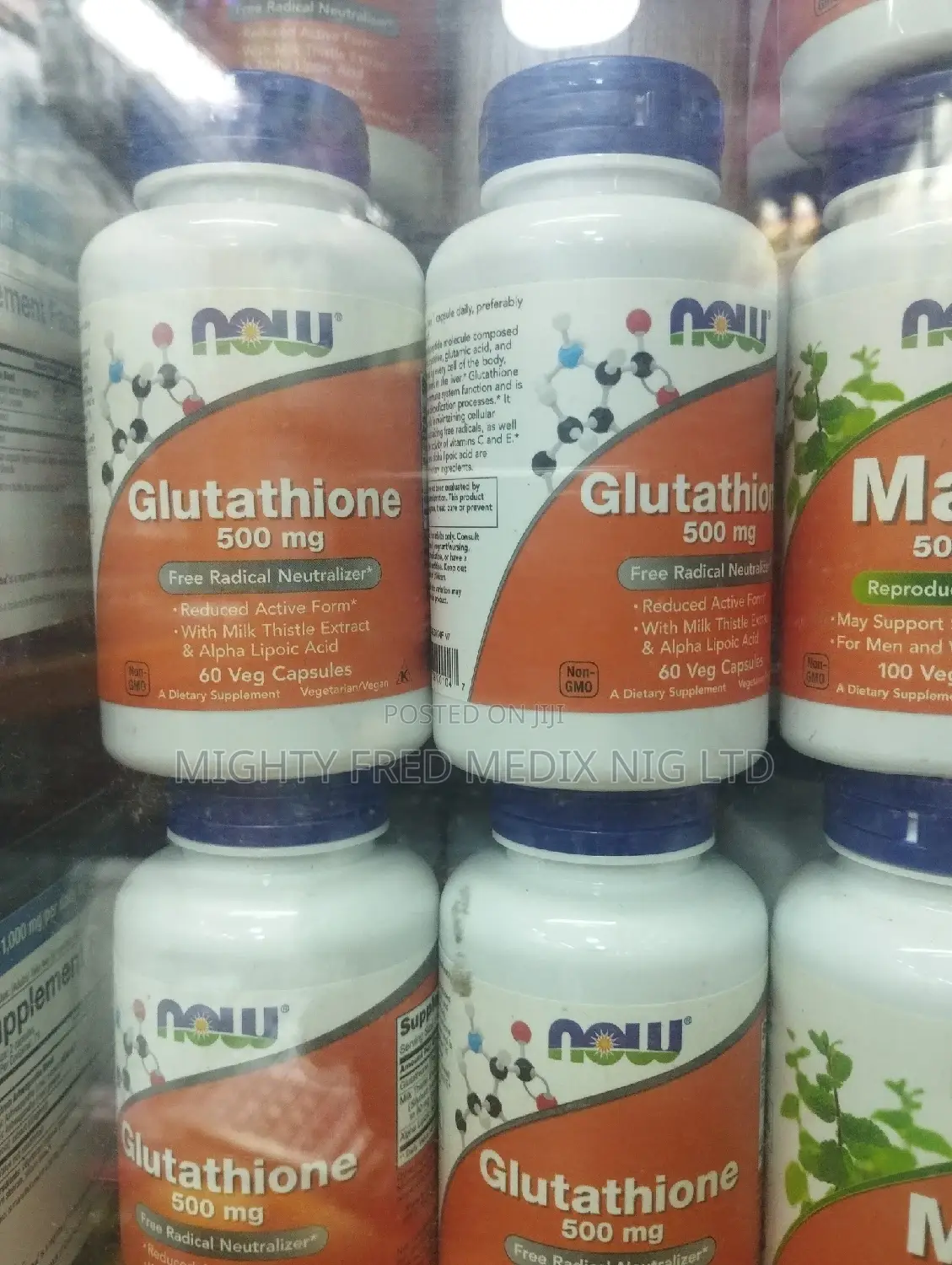 Now Glutathione 500mg 60 Capsules