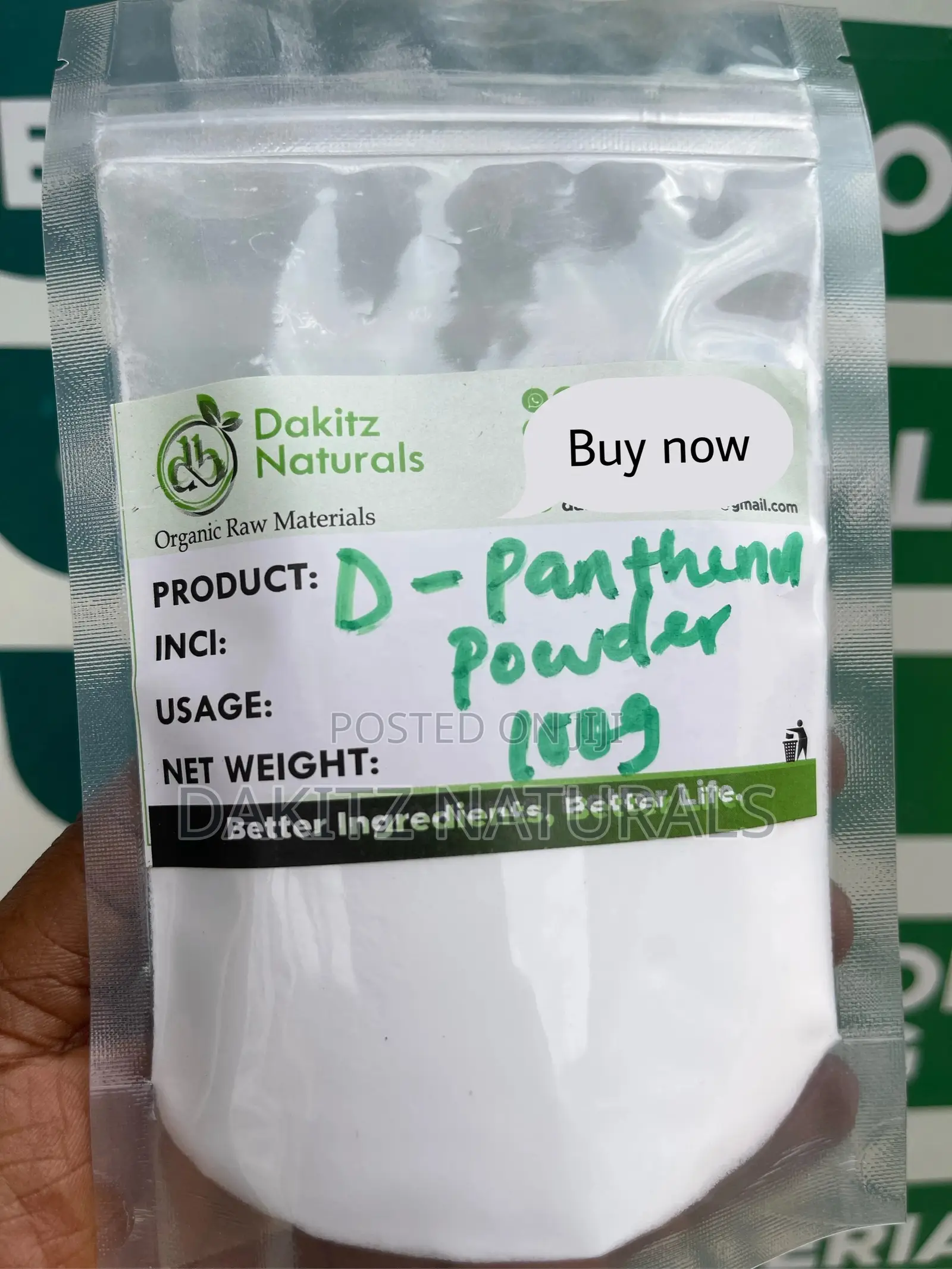 D Panthenol Powder 100g