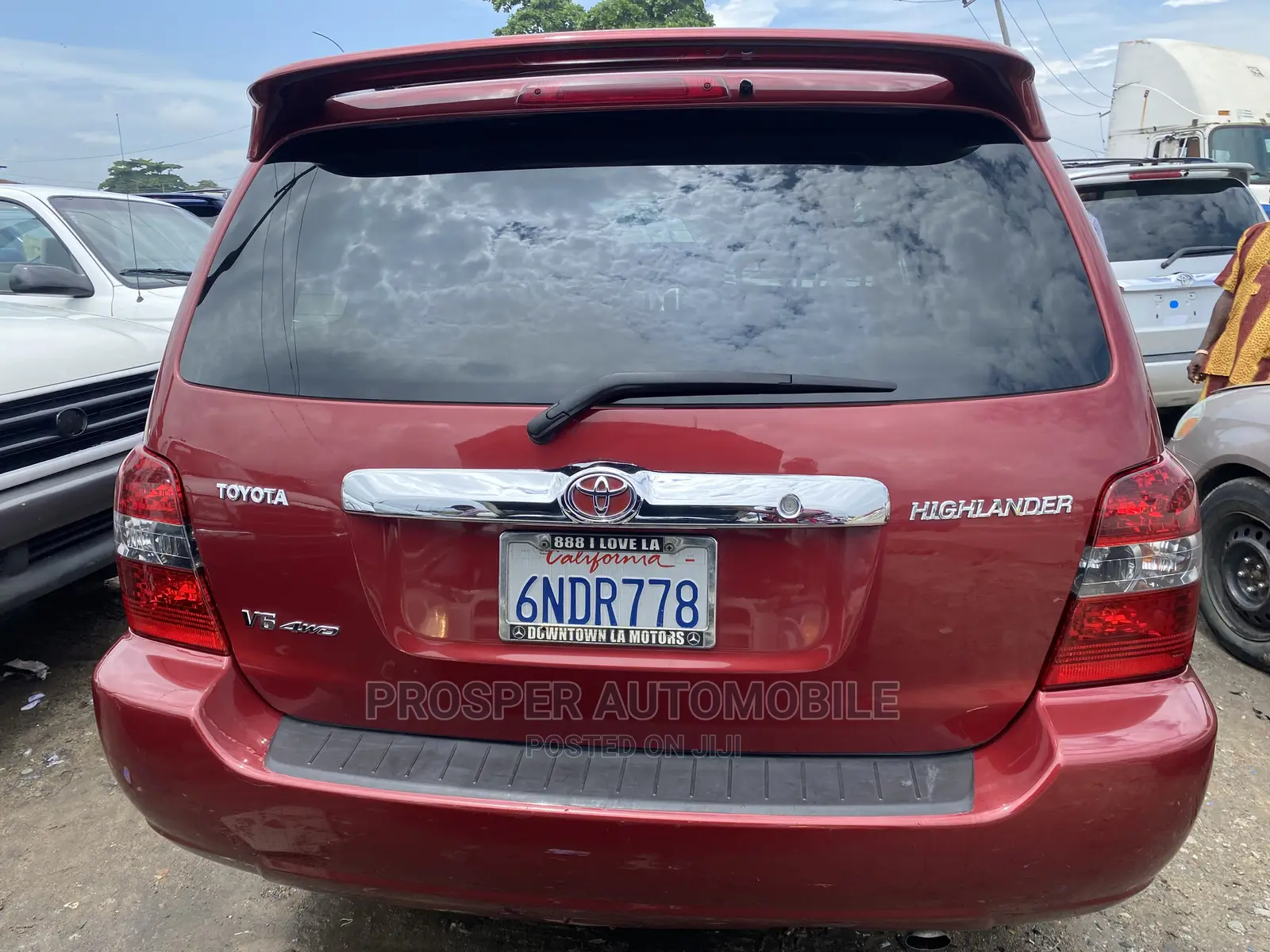 Toyota Highlander V6 4x4 2005 Red