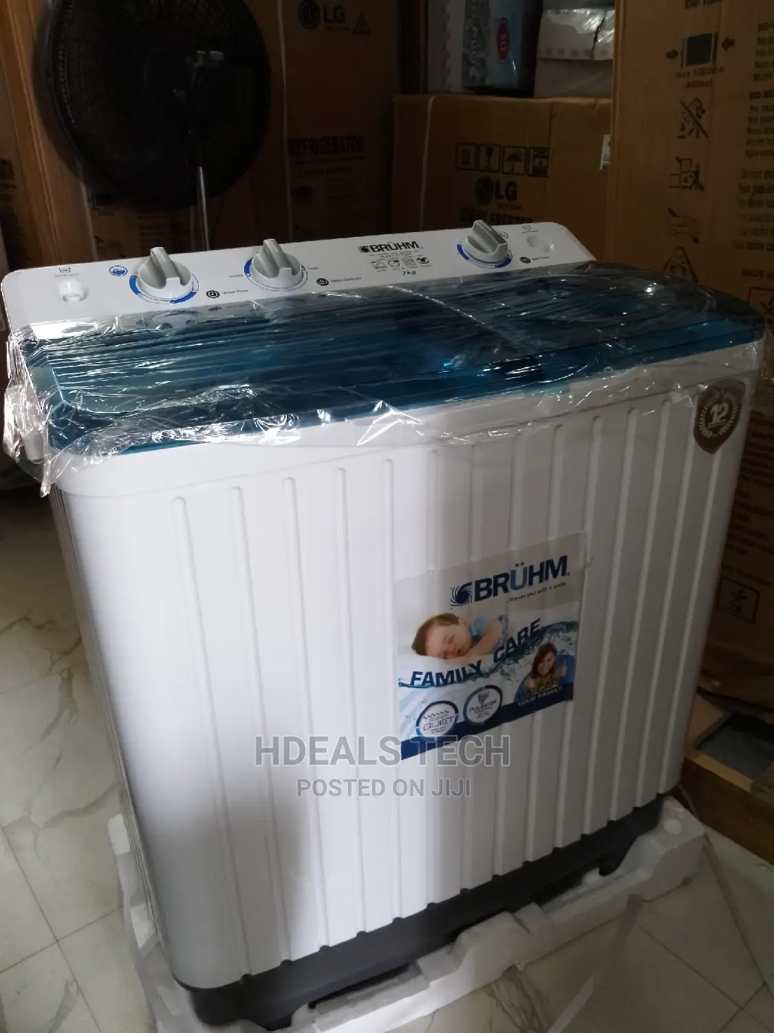 Original Bruhm Twin Tub 7kg Wash 5kg Spin Washing Machine