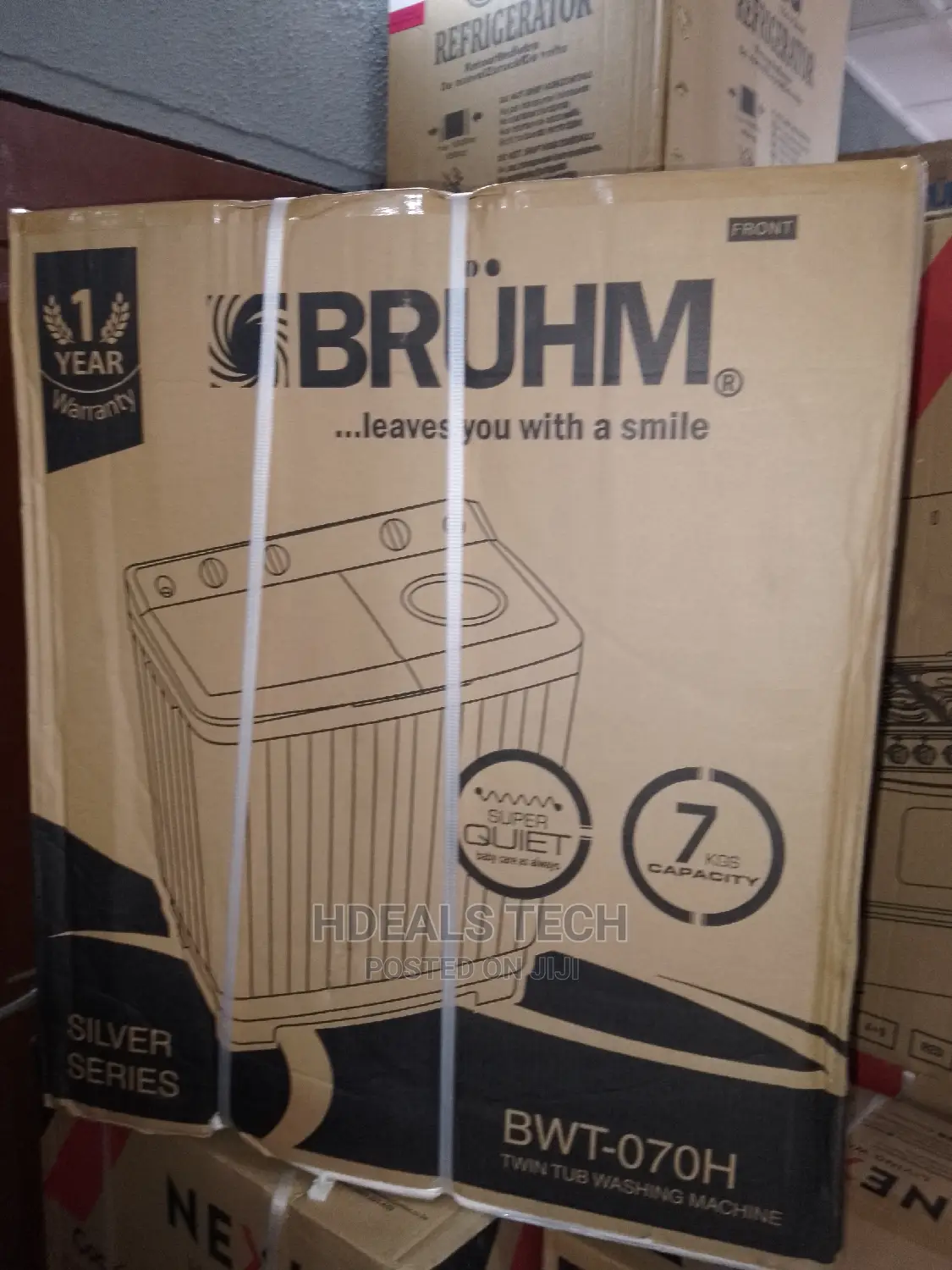 Original Bruhm Twin Tub 7kg Wash 5kg Spin Washing Machine