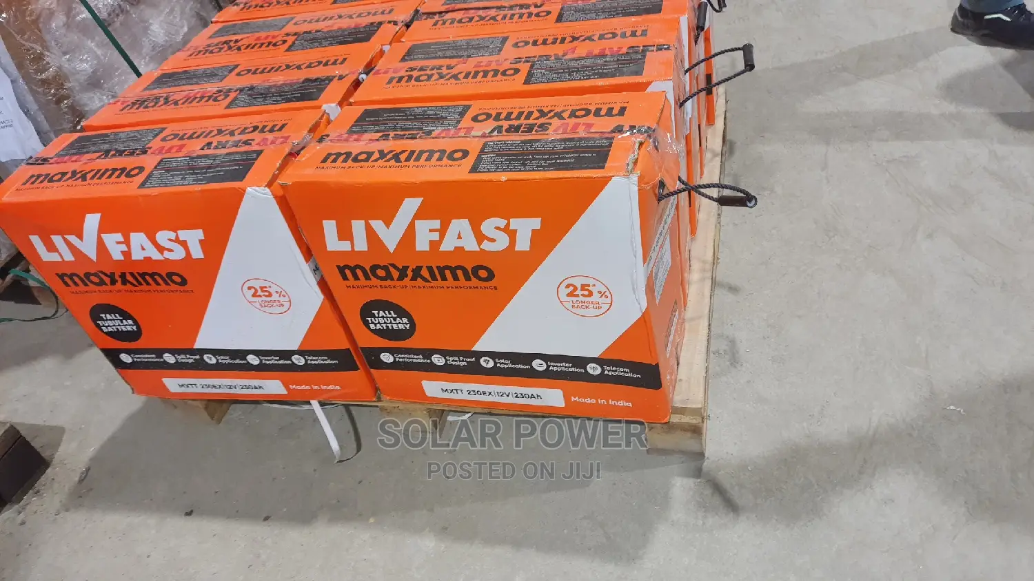 Livfast Maximos High Grade Tubular Battery 12v230ah