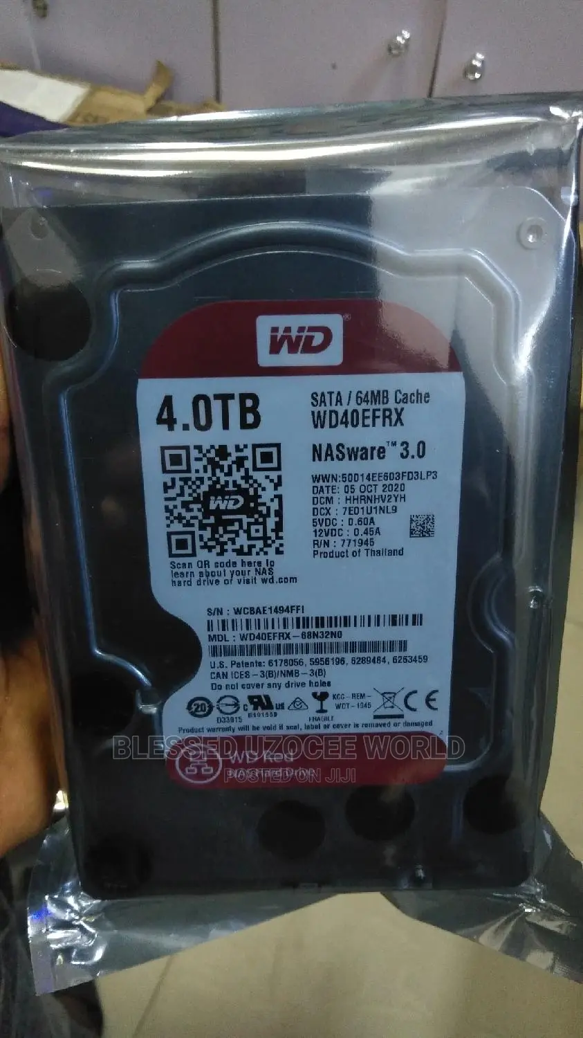 4tb Wd Nas Surveillance HDD Hard Drive for Cctv, Dvr, NVR