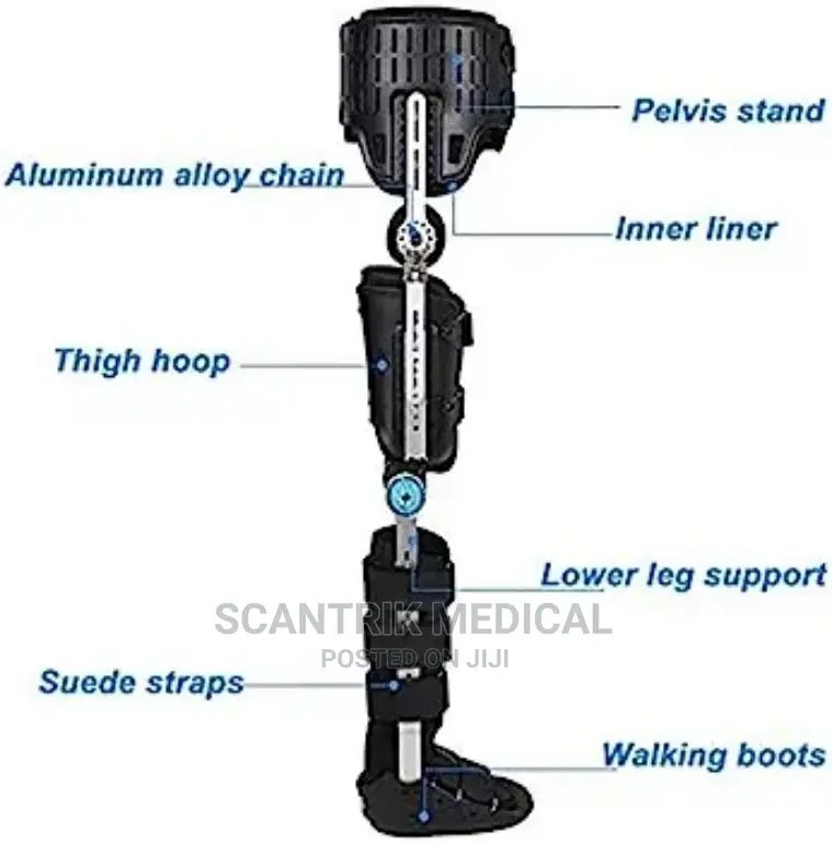 Brace Joint Attachment Bracket for Hip Fracture
