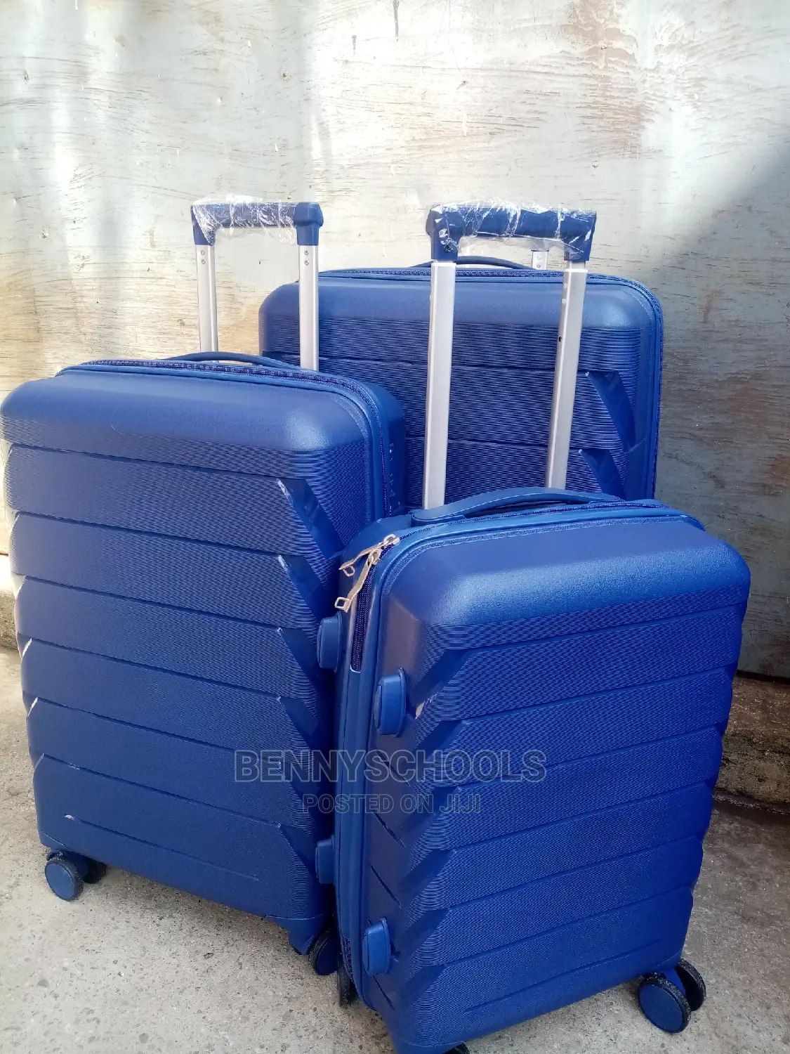 Set of 3 Unbreakable Elastic Rubber Plastic Luggage Boxes