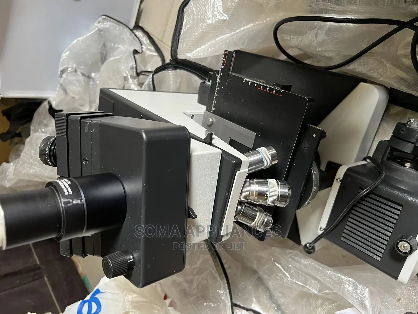 Eu Used Ernst Leitz Diaplan Microscope With 5x Objectives