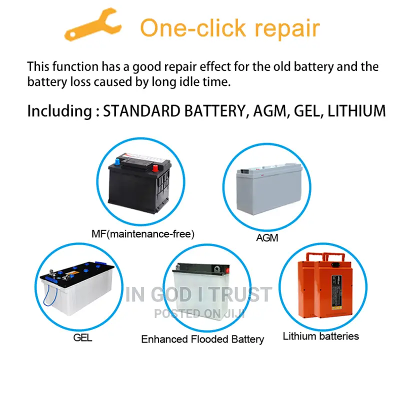 BYGD Charger Battery Car 12V 24V 26A LCD Smart Charger
