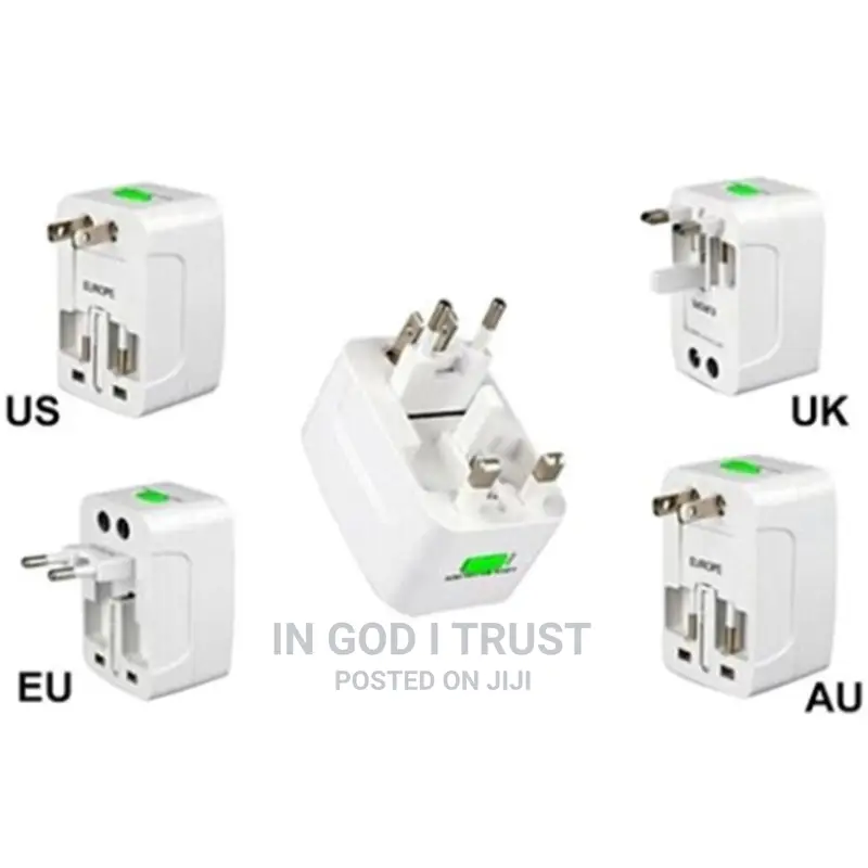 2 Usb Charging Universal Travel Adapter All-in-One