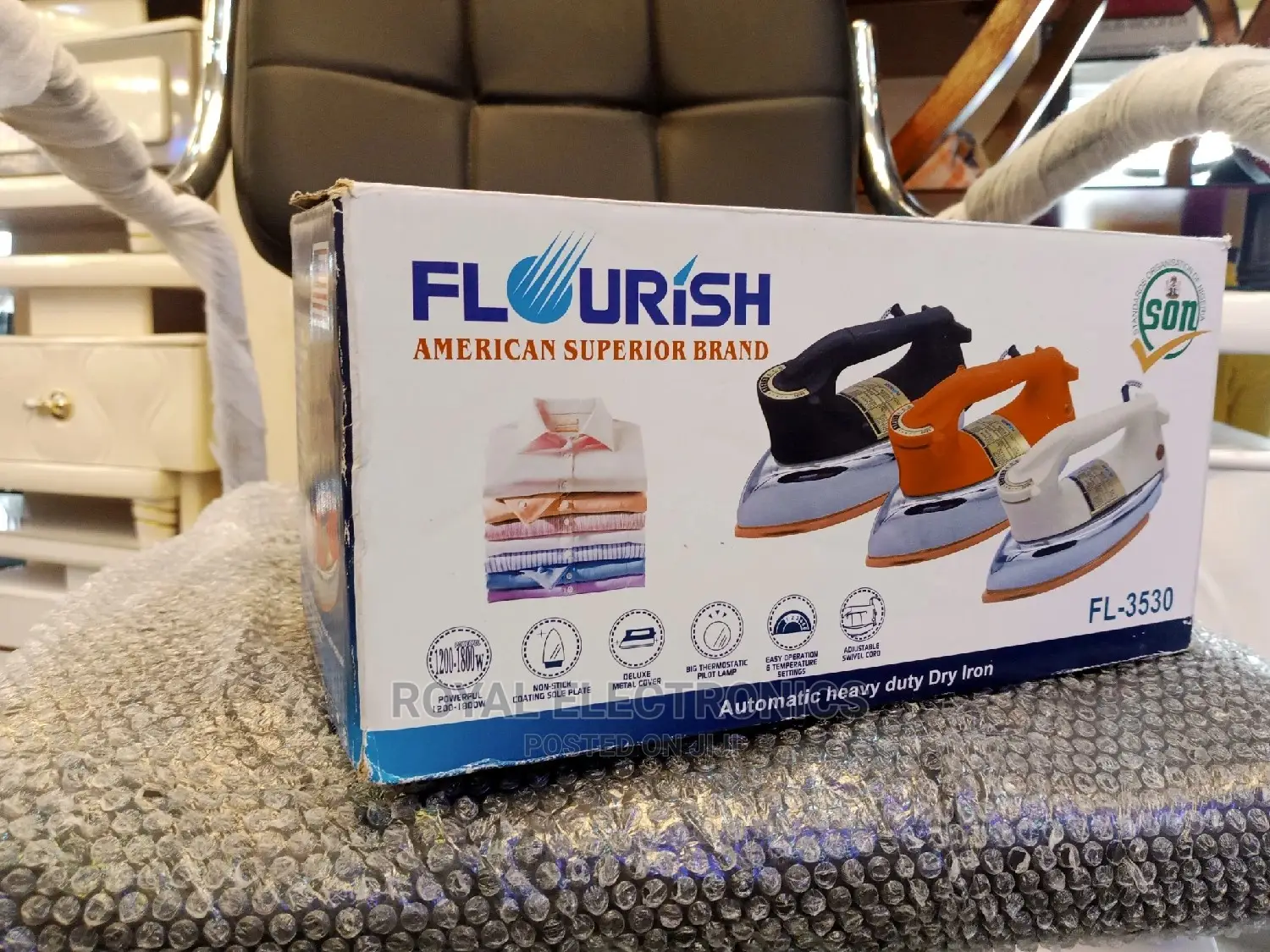 Flourish Automatic Heavy Duty Iron 1000W Fl-3530