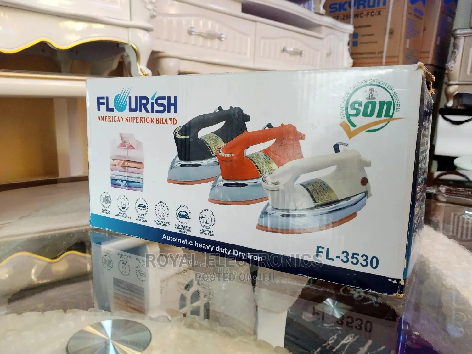 Authentic Flourish Automatic Heavy Duty Iron 1200W Fl-3530