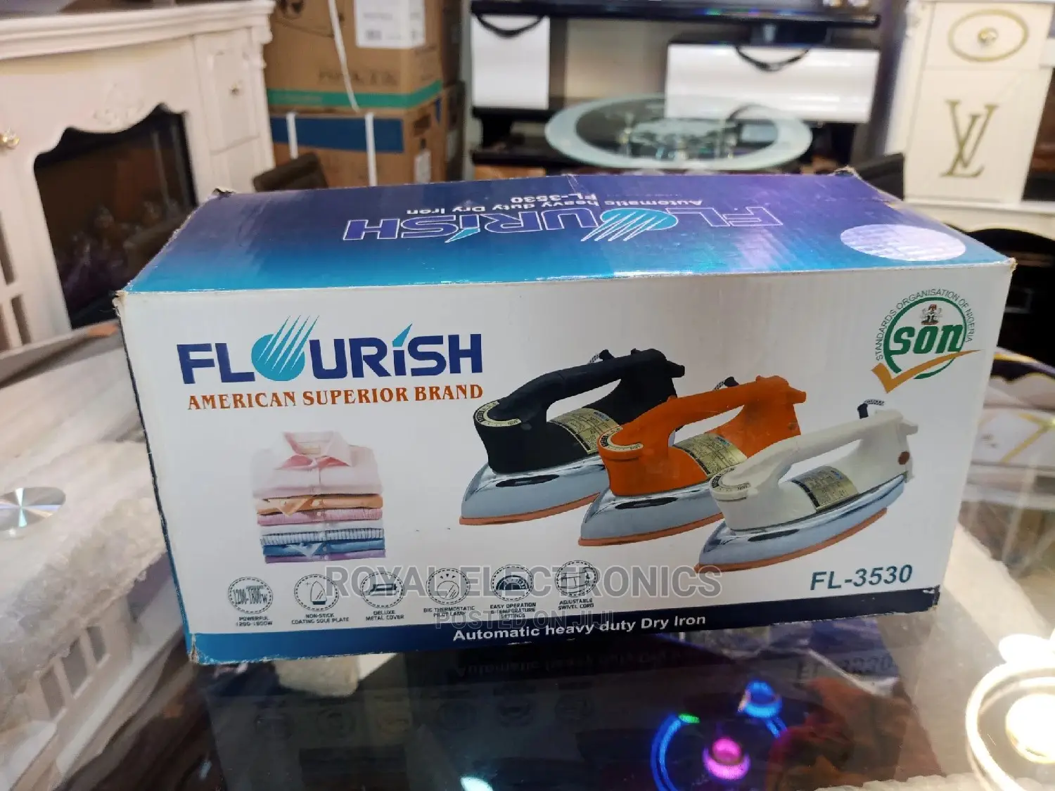 Authentic Flourish Automatic Heavy Duty Iron 1200W Fl-3530