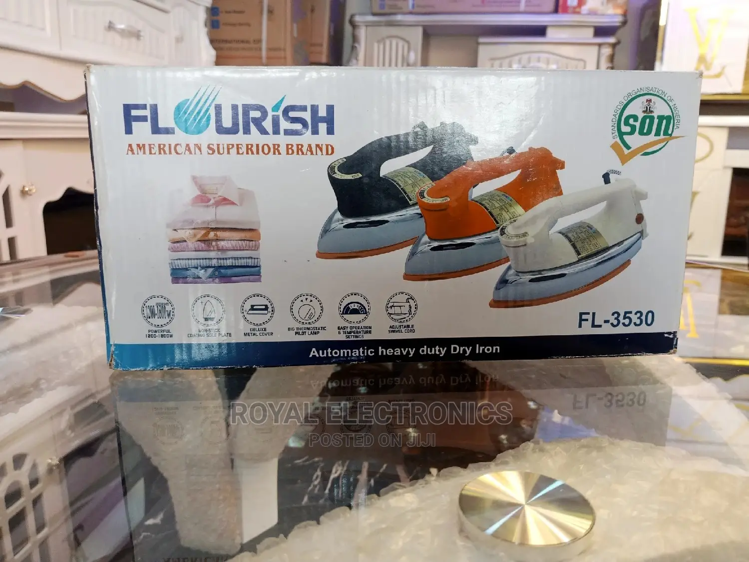 Top Class Flourish Auto Heavy Duty Iron 1200W Fl-3530