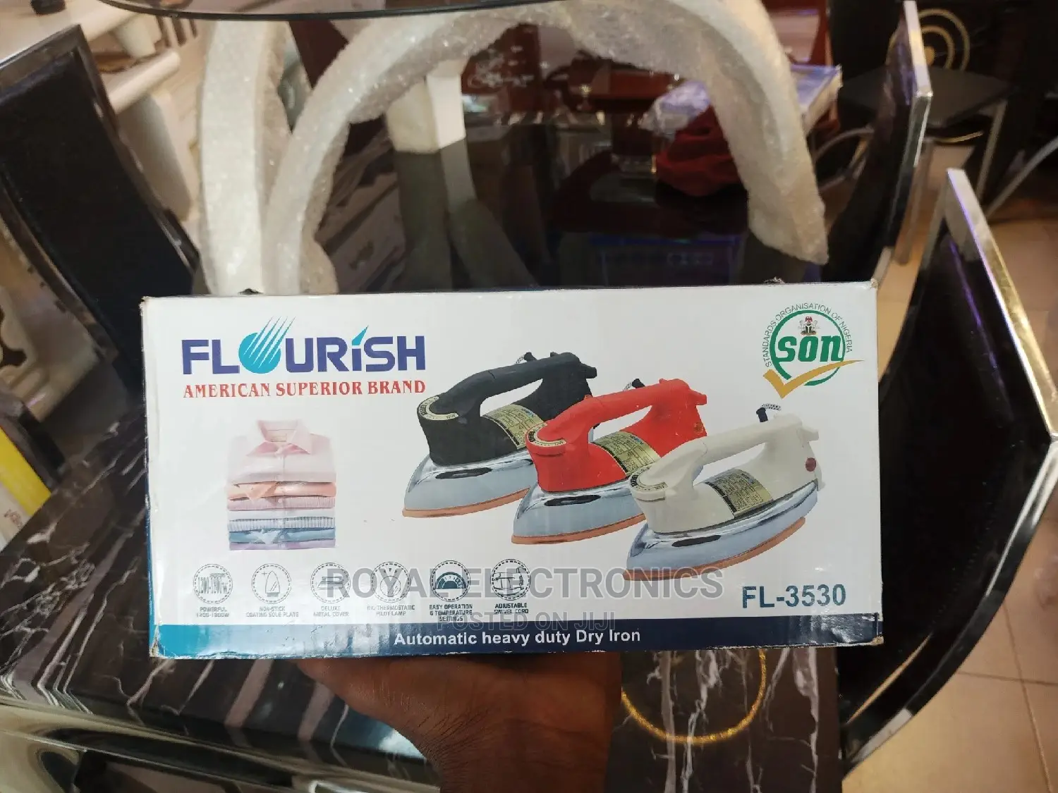 World Class Flourish Auto Heavy Duty Iron 1200W Fl-3530