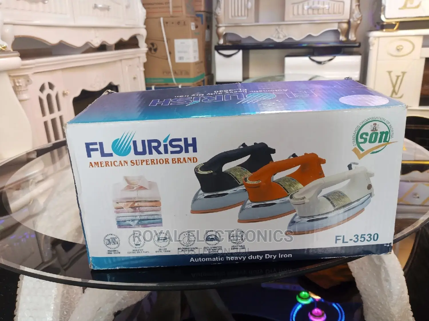 World Class Flourish Auto Heavy Duty Iron 1200W Fl-3530
