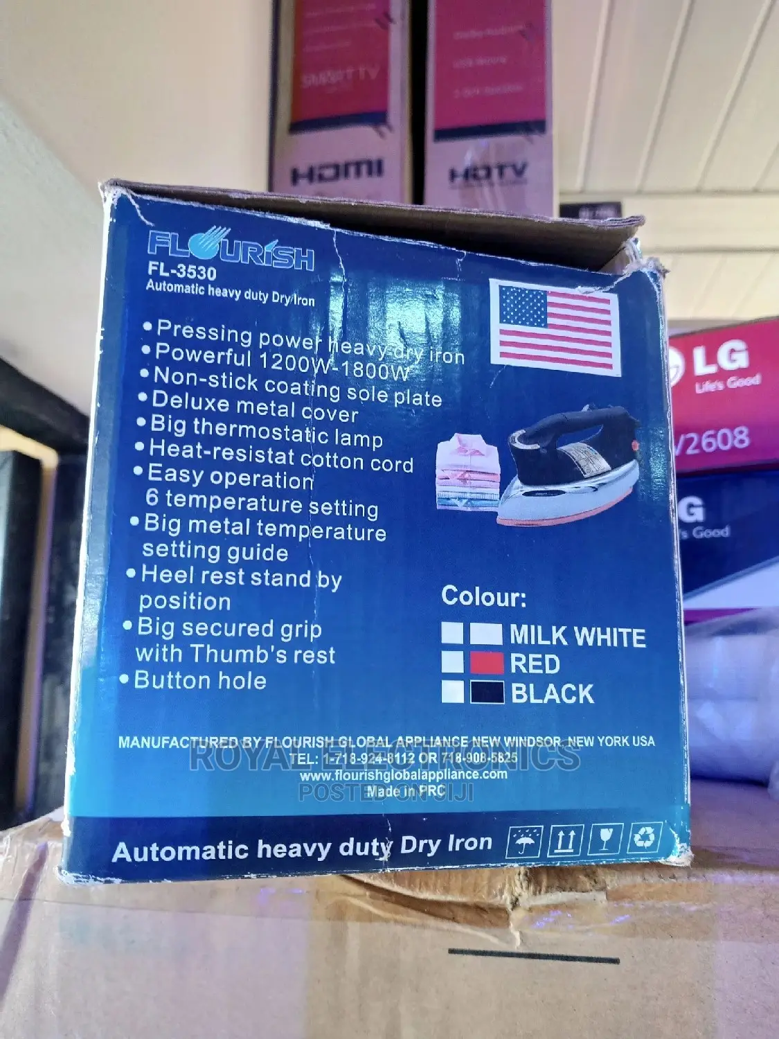 Unique Design Flourish(Fl-3530)Auto Heavy Duty Iron 1200W