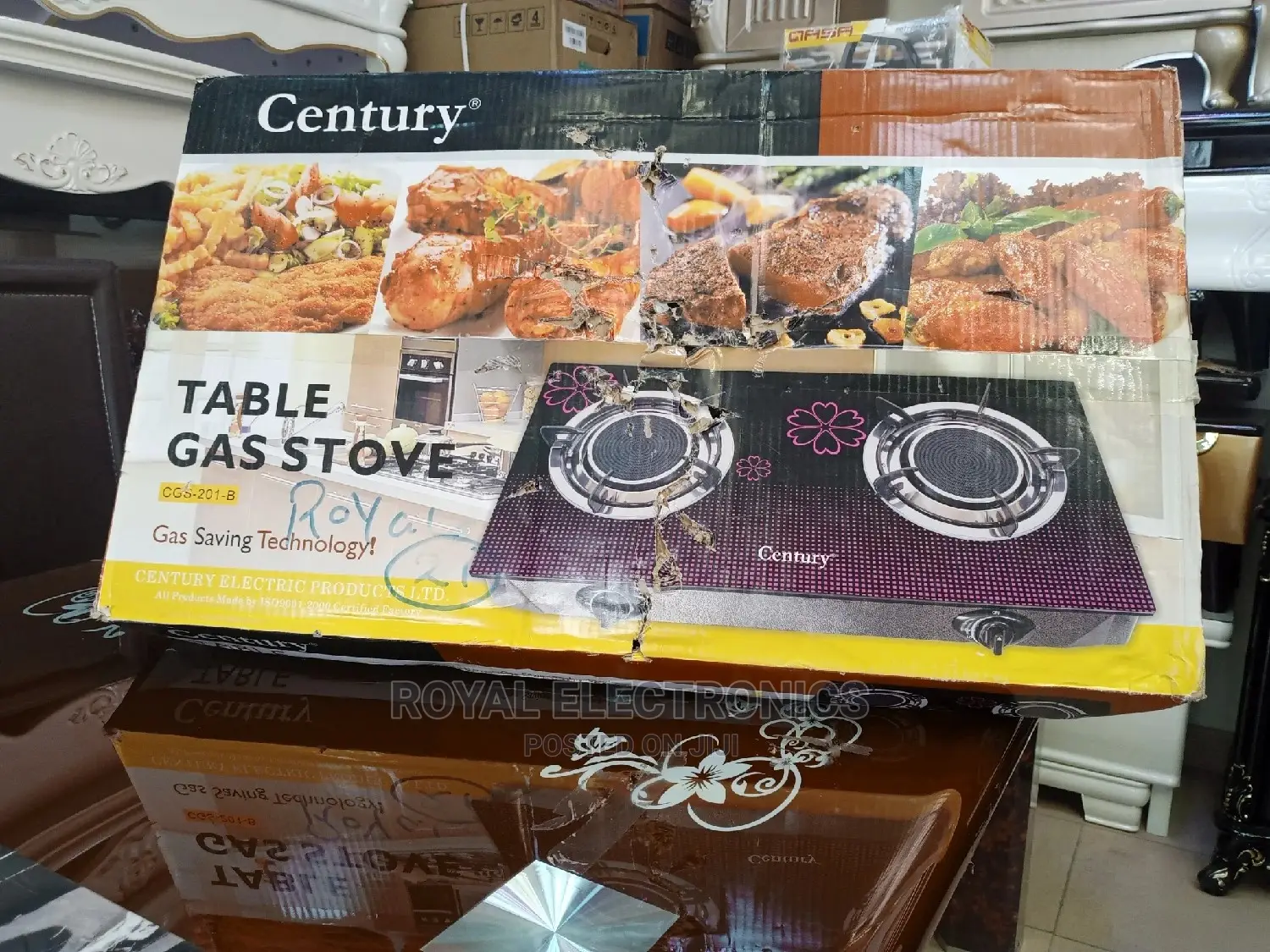 Very New Century(CGS 201-B) Glass Table Top Gas Cooker