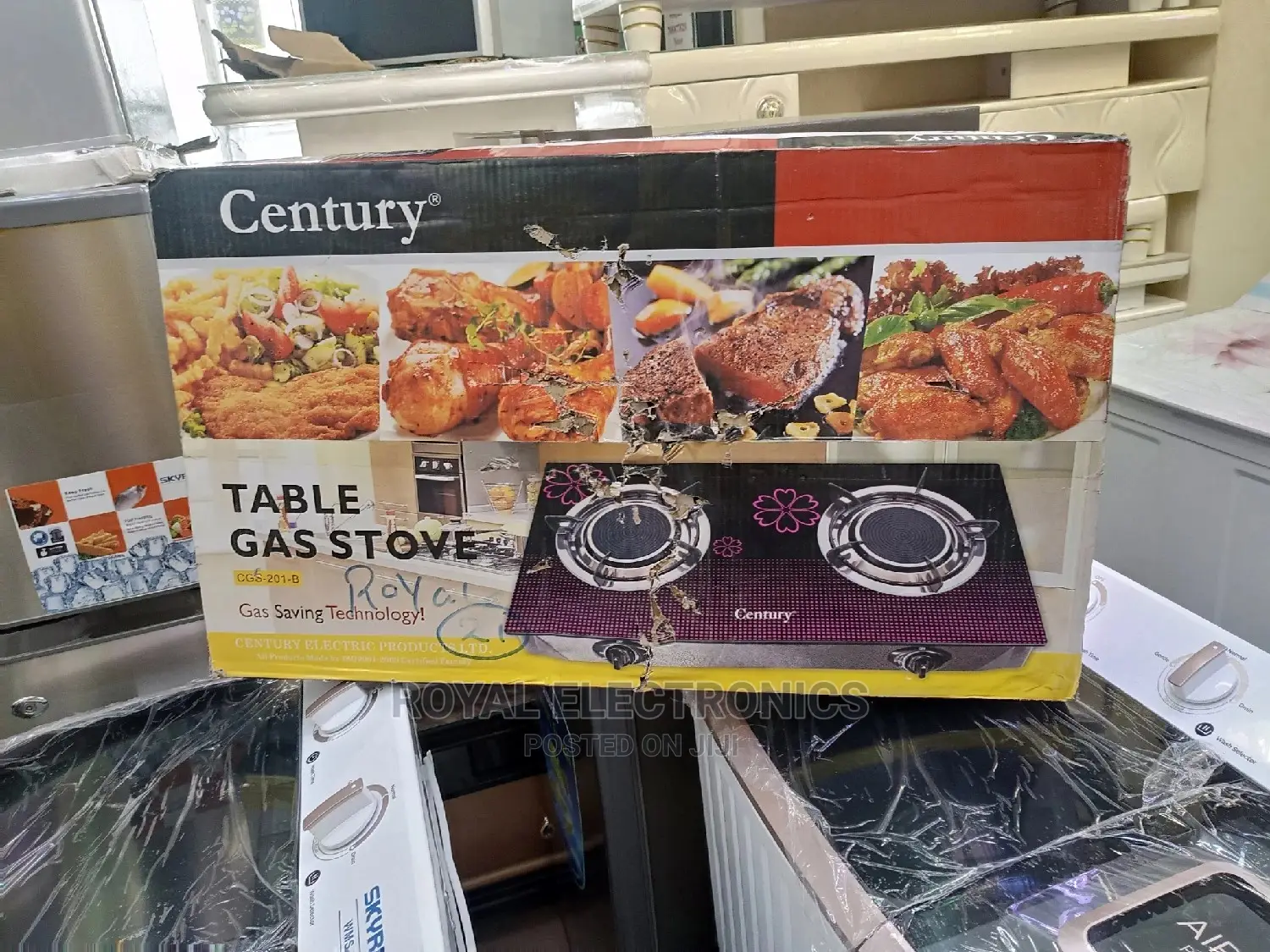Best Quality Century(CGS 201-B) Glass Table Top Gas Cooker