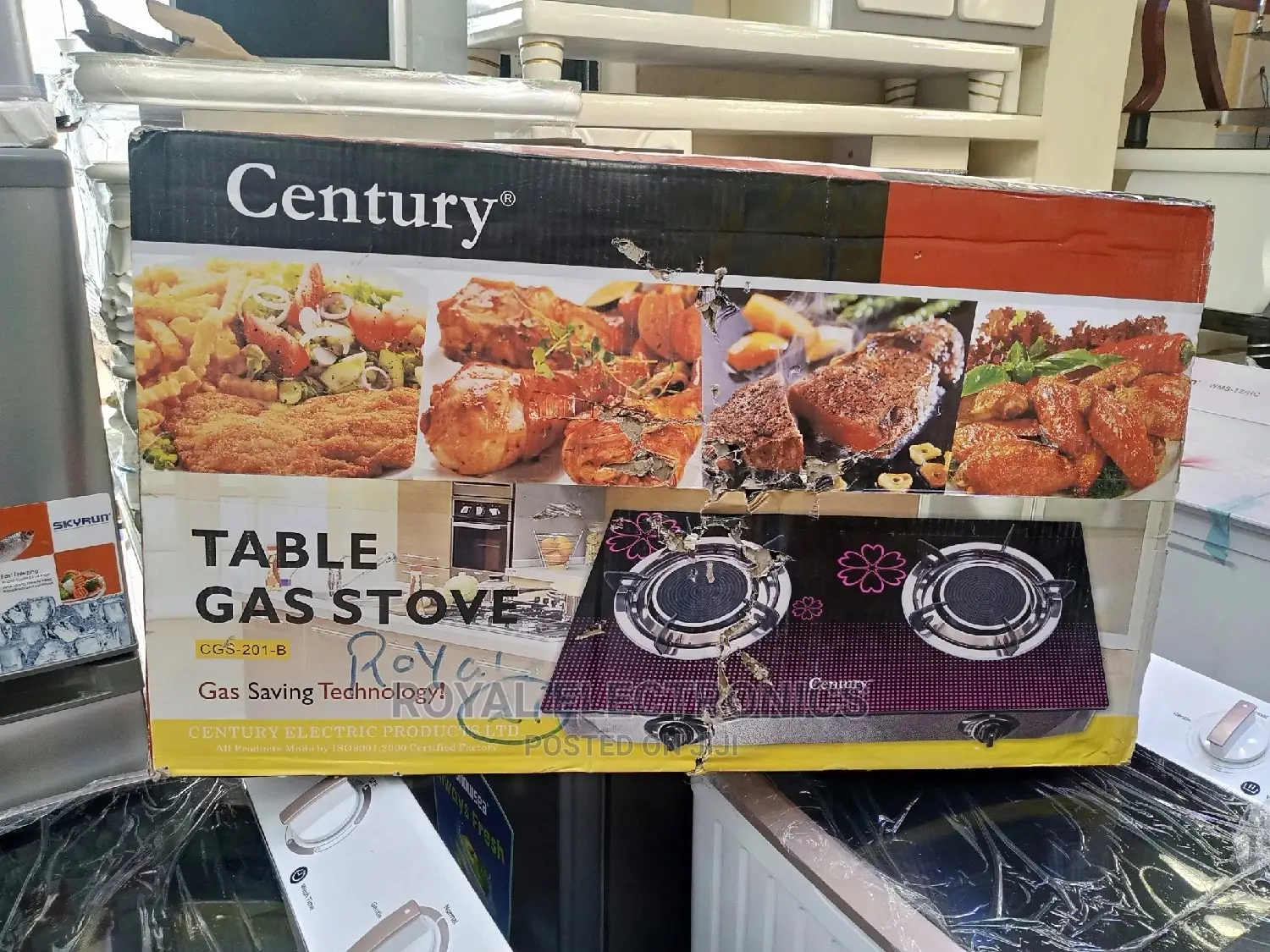 Best Quality Century(CGS 201-B) Glass Table Top Gas Cooker