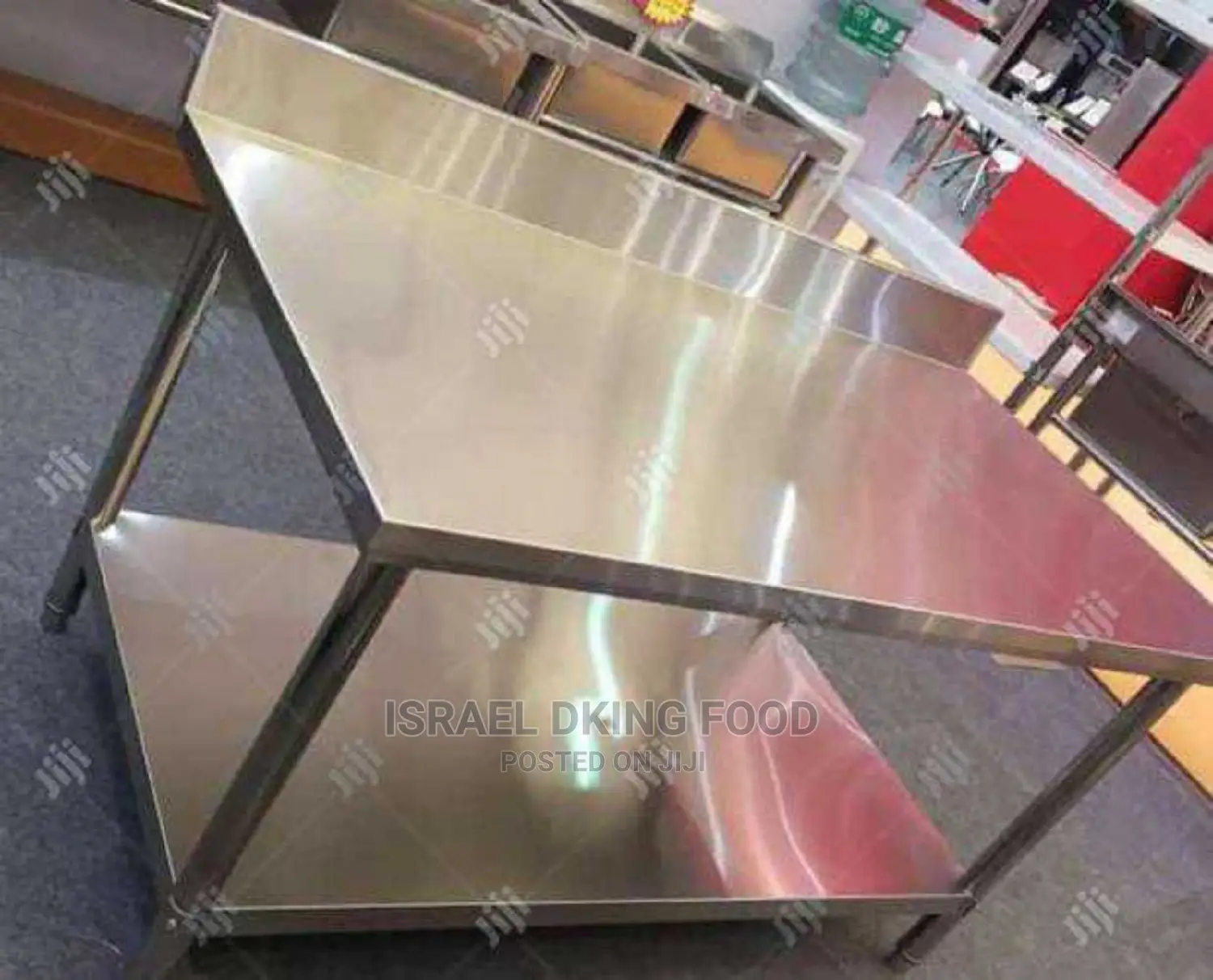 Stainless Steel Foreign Industrial 5ft Table With Backsplash