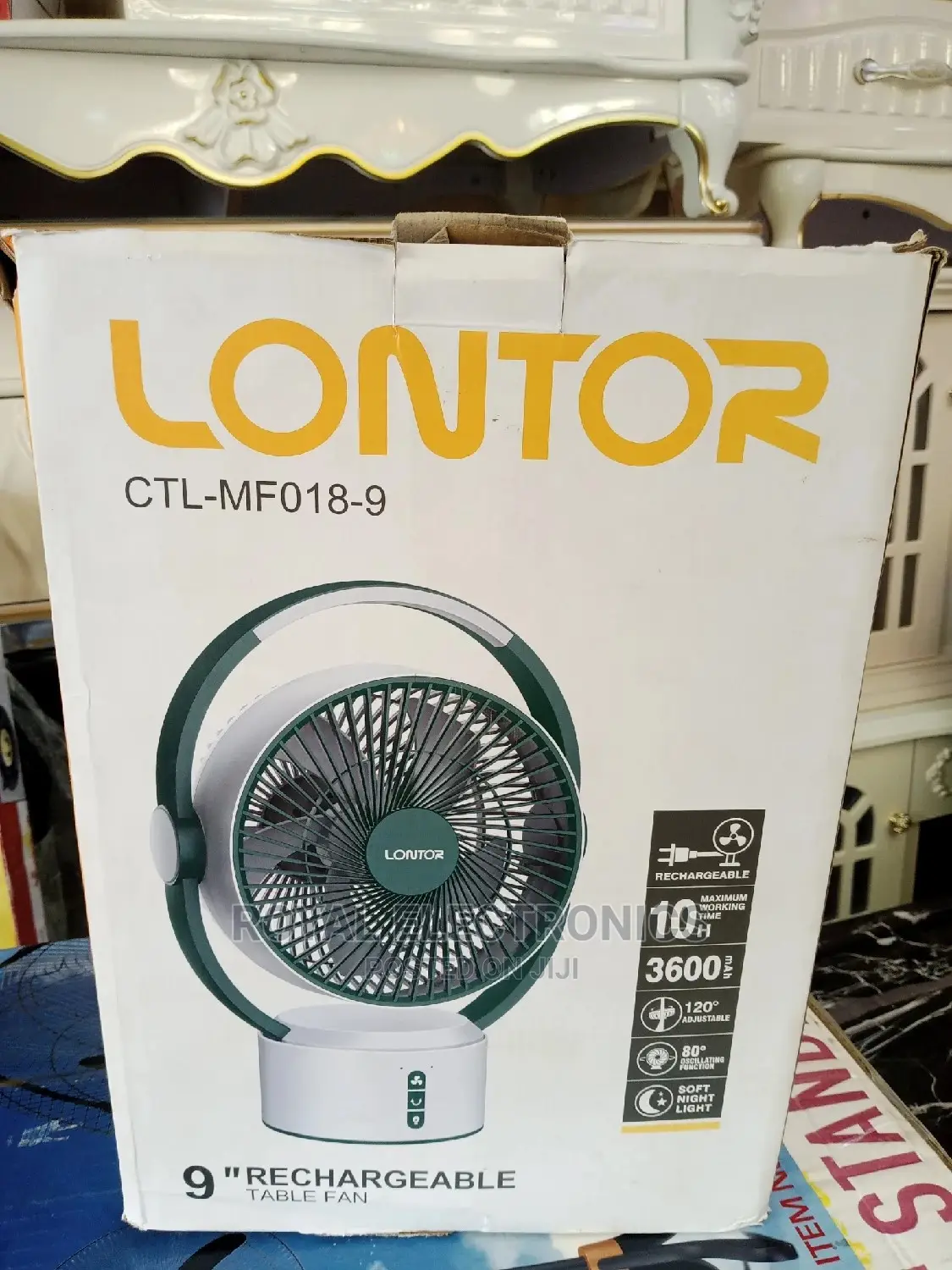 Best Quality Lontor(Ctl-Mf018-9)Rechargeable Table Fan