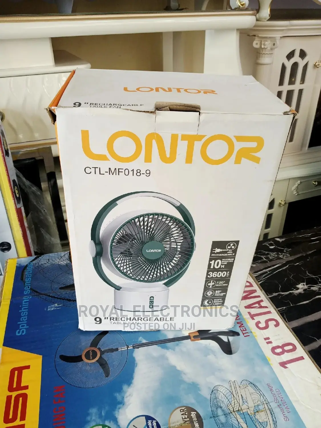 Best Quality Lontor(Ctl-Mf018-9)Rechargeable Table Fan