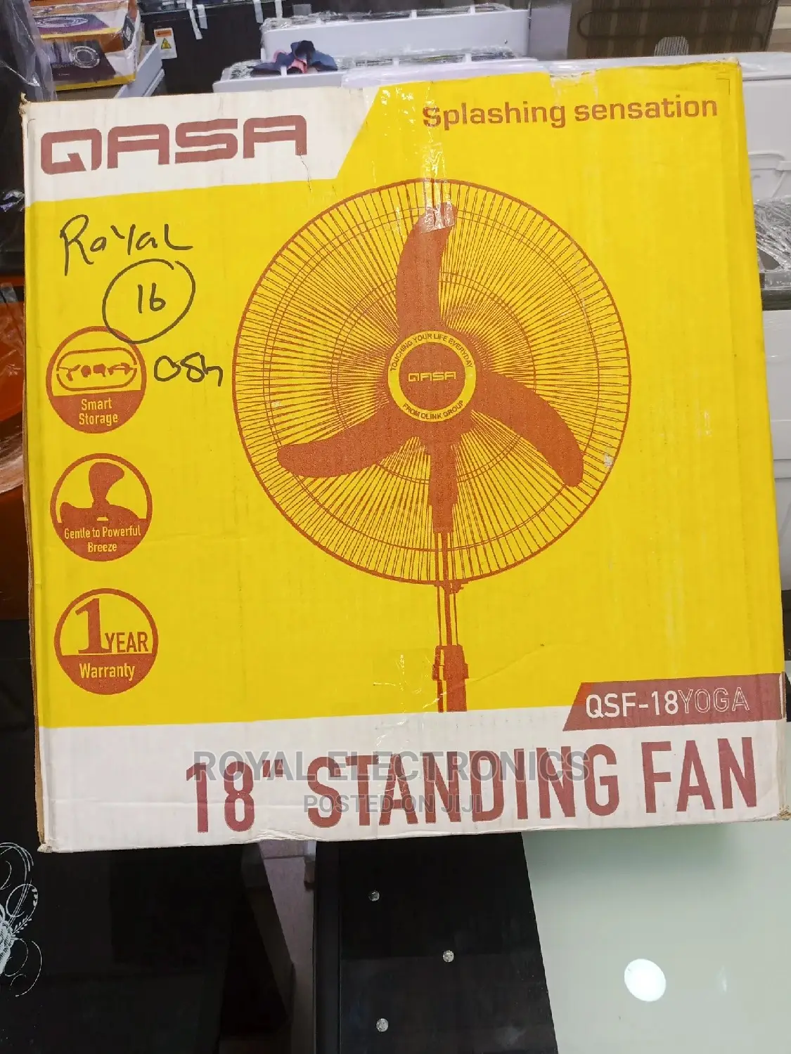Best Quality QASA 18" Inches Yoga Standing Fan