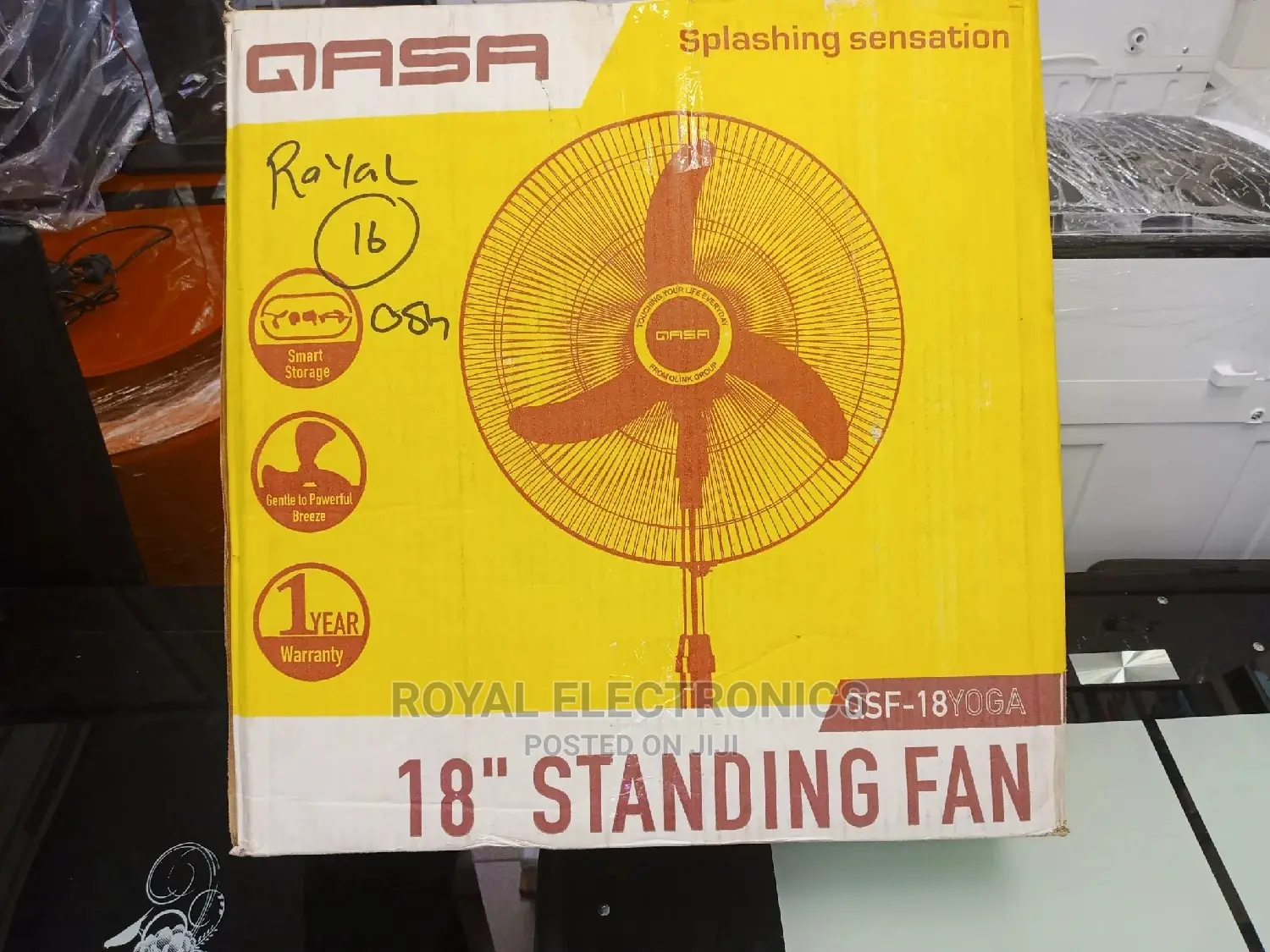 Best Quality QASA 18" Inches Yoga Standing Fan
