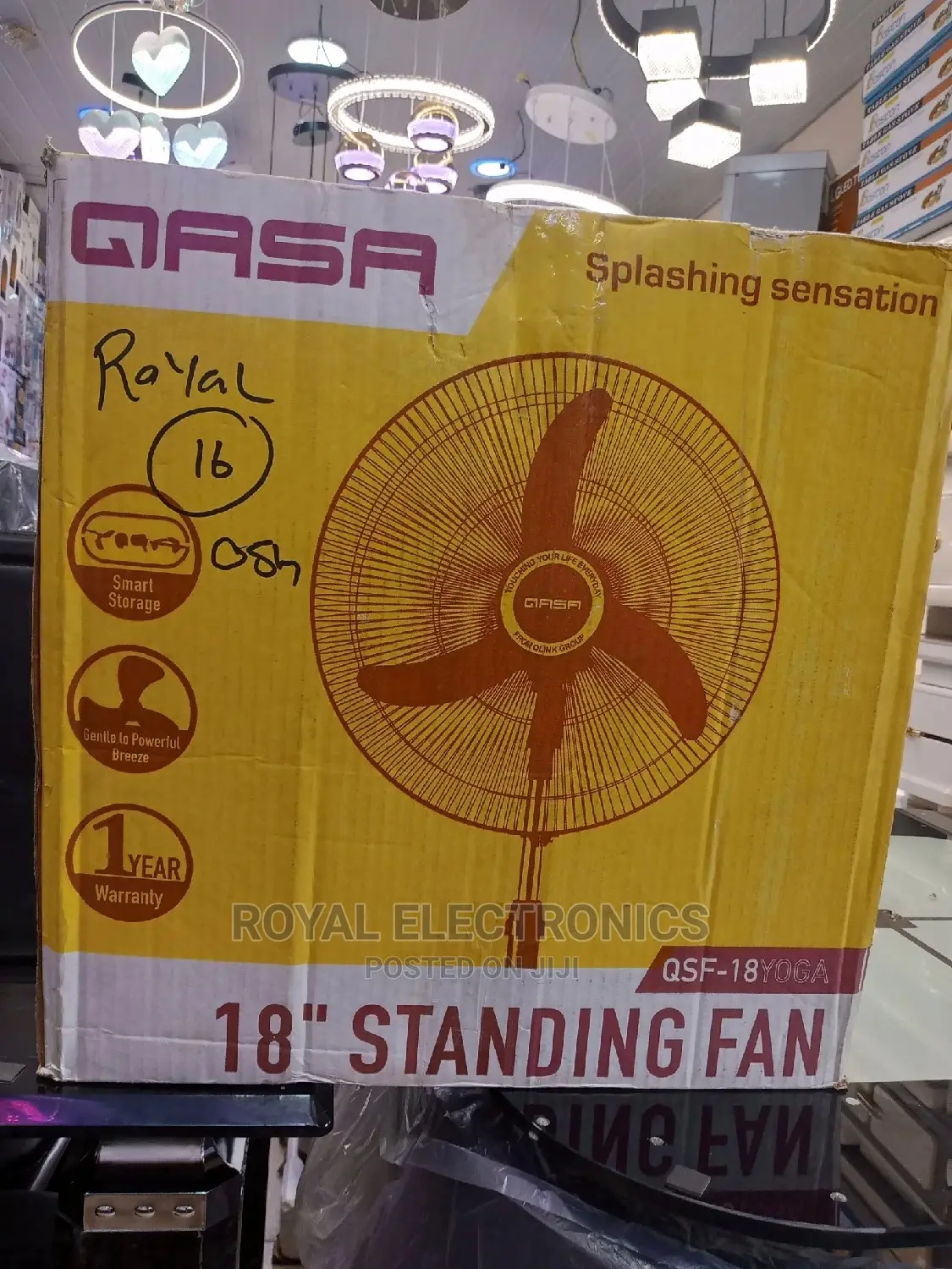 Premium Quality QASA 18" Inches Yoga Standing Fan
