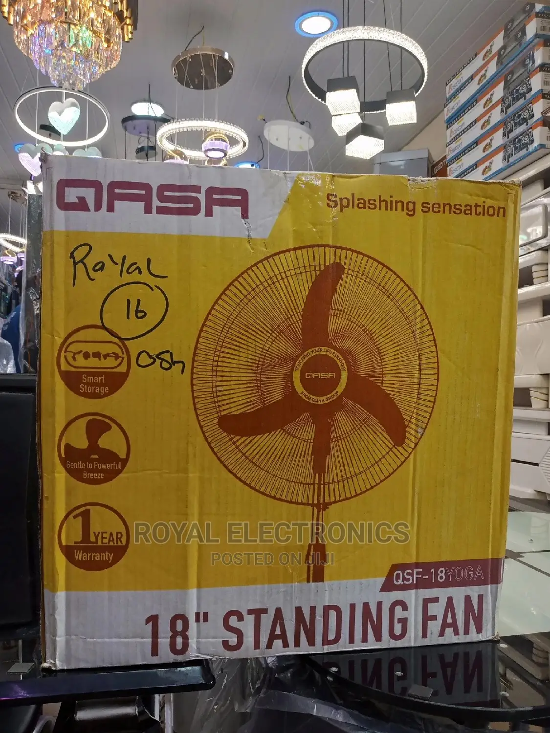 Premium Quality QASA 18" Inches Yoga Standing Fan