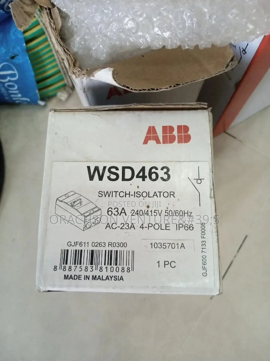 63amps 4pole ABB Isolator Switch(Waterproof)