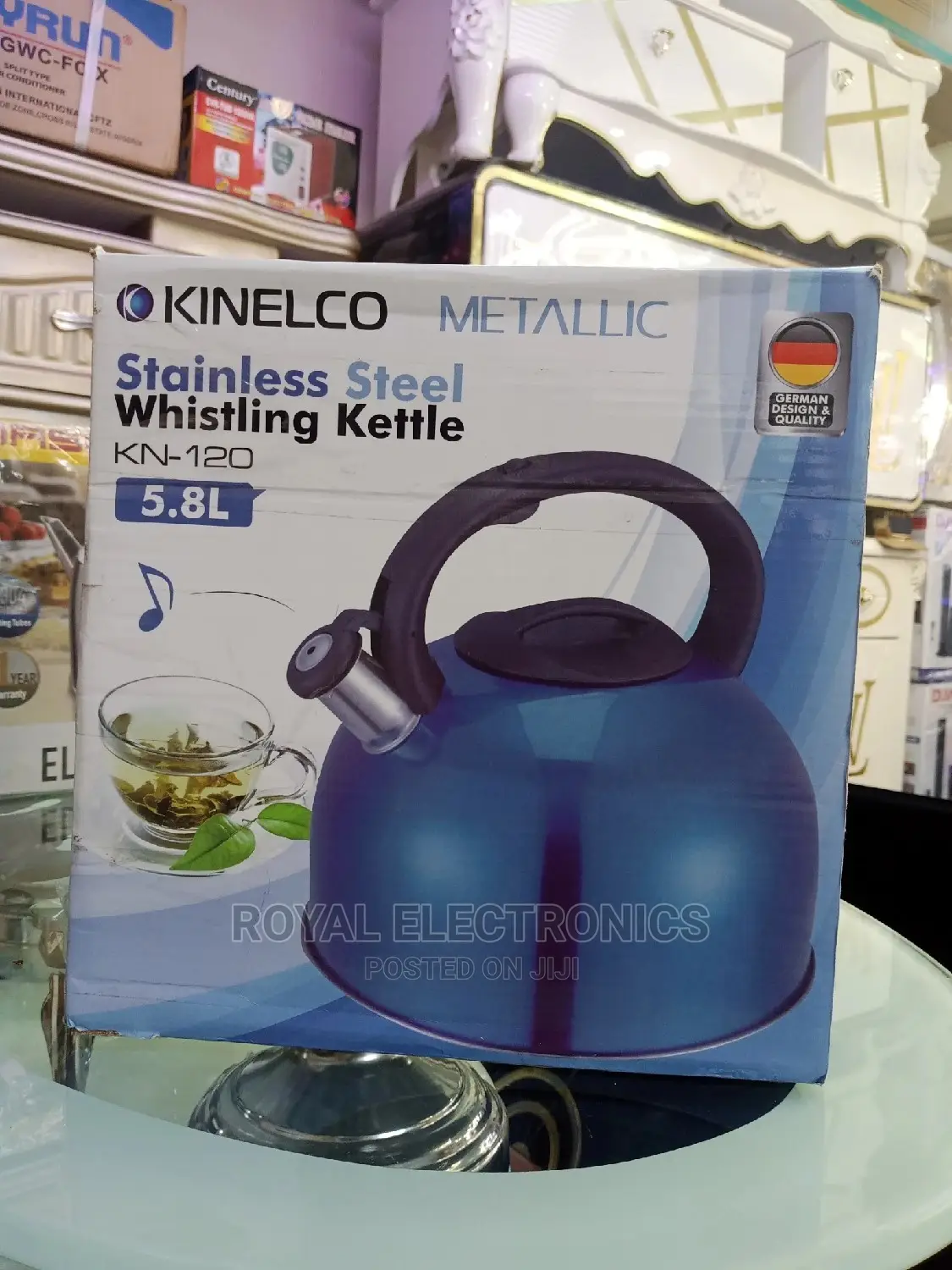 Very New Kinelco Metallic Stainless Steel Whistling Kettle