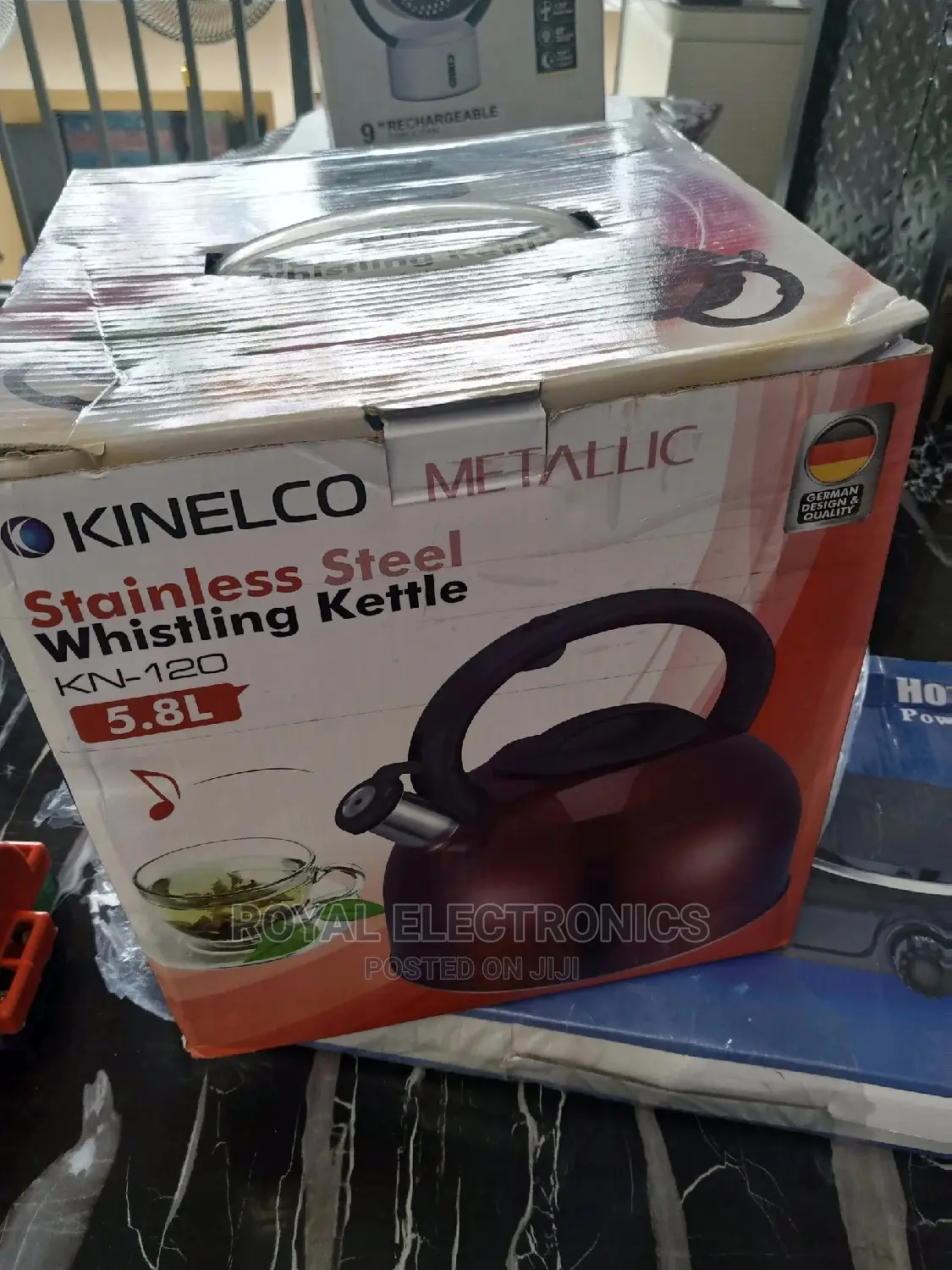 World Class Kinelco Metalic Stainless Steel Whistling Kettle