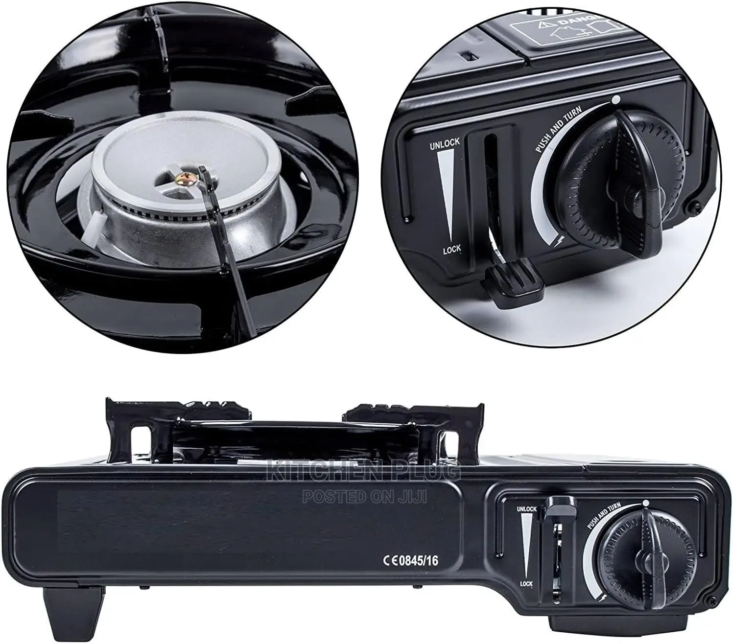 Portable Outdoor Camping Gas Stove With Carrying Case