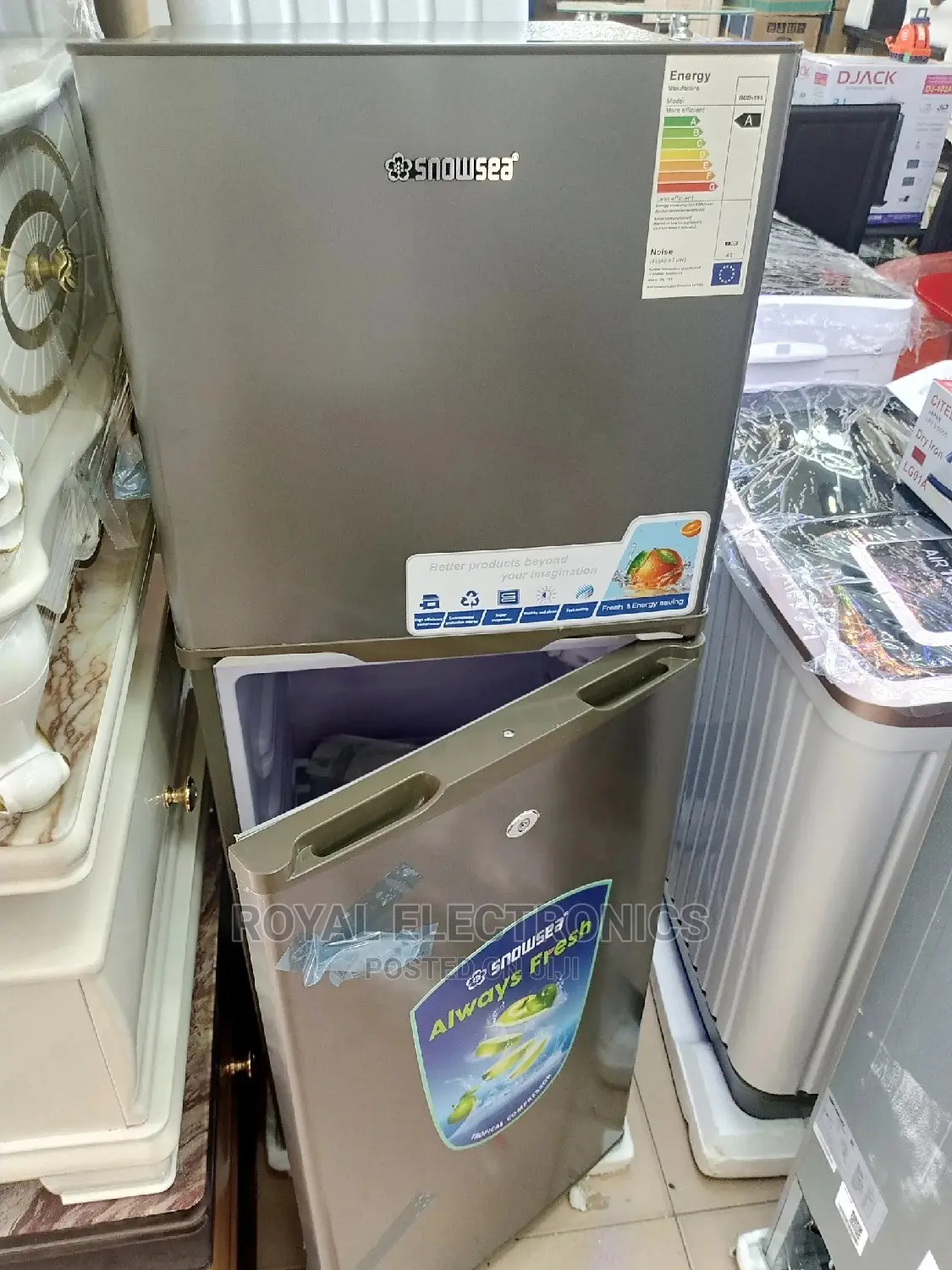 Authentic Snowsea Double Door Fridge-bcd-198