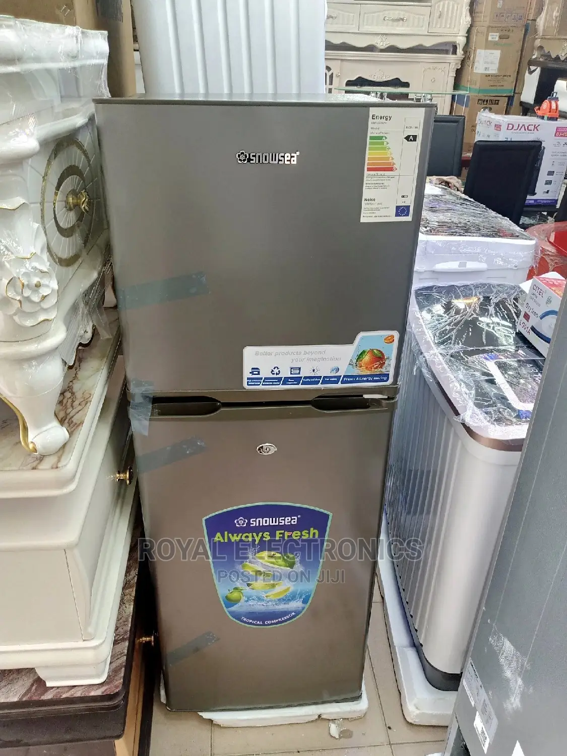 Heavy Duty Snowsea Double Door Refrigerator-bcd-198