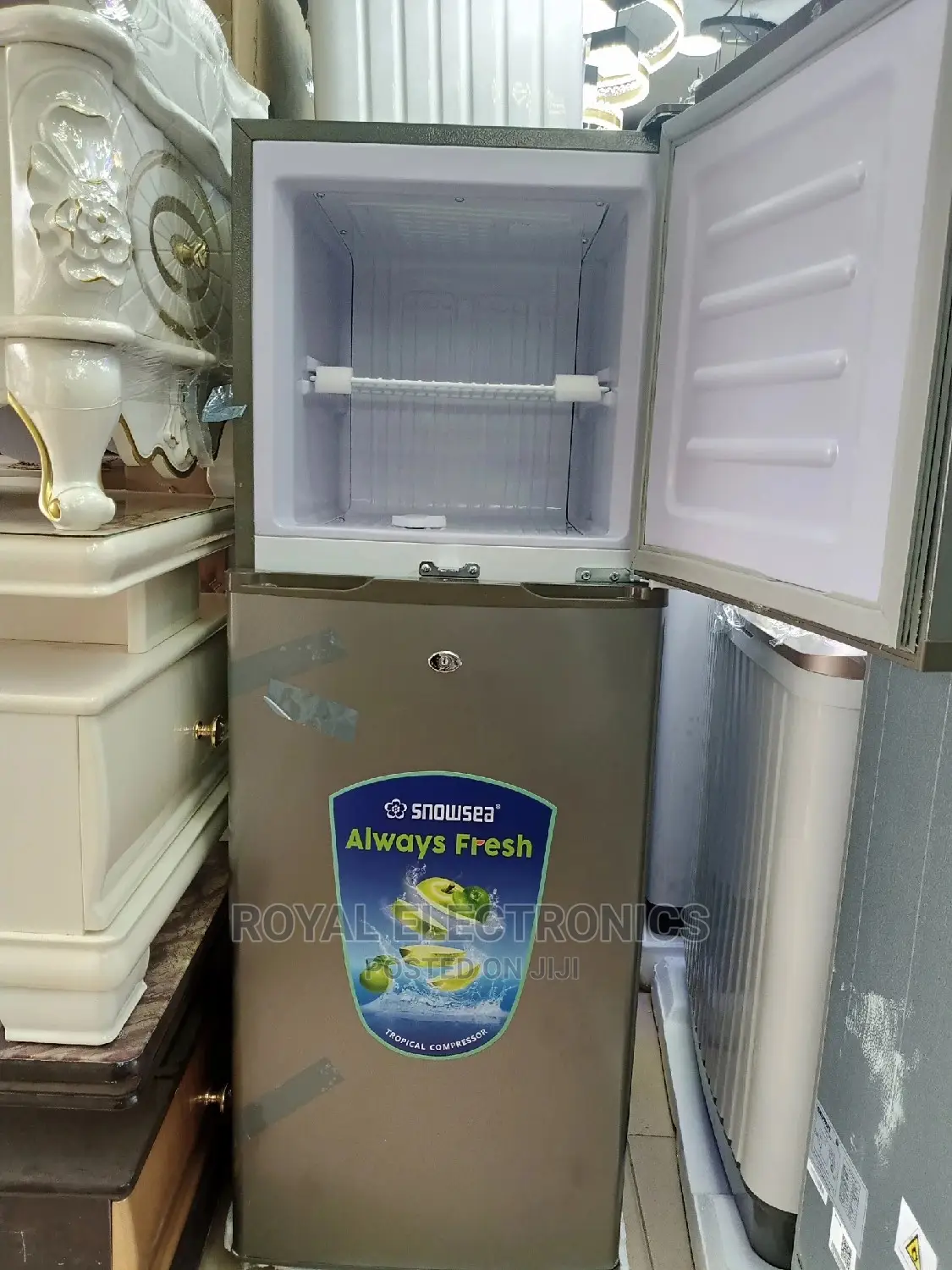 Heavy Duty Snowsea Double Door Refrigerator-bcd-198