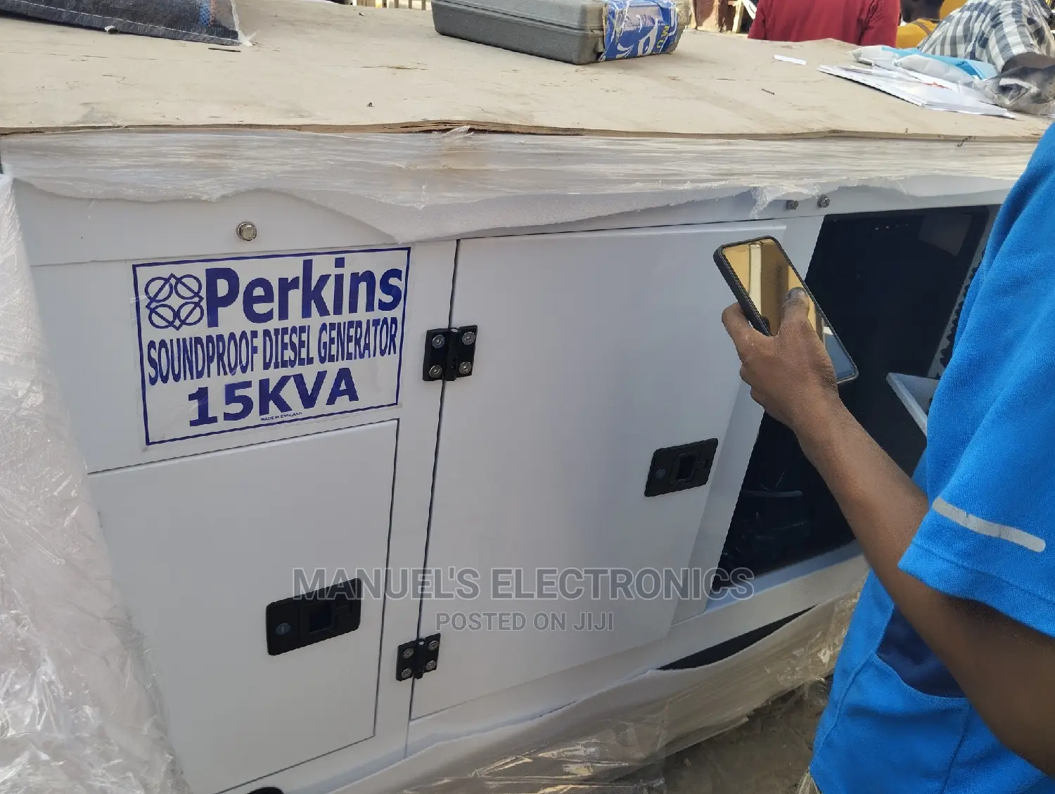 Brand New Perkins (15kva) Diesel Soundproof Generator 100%