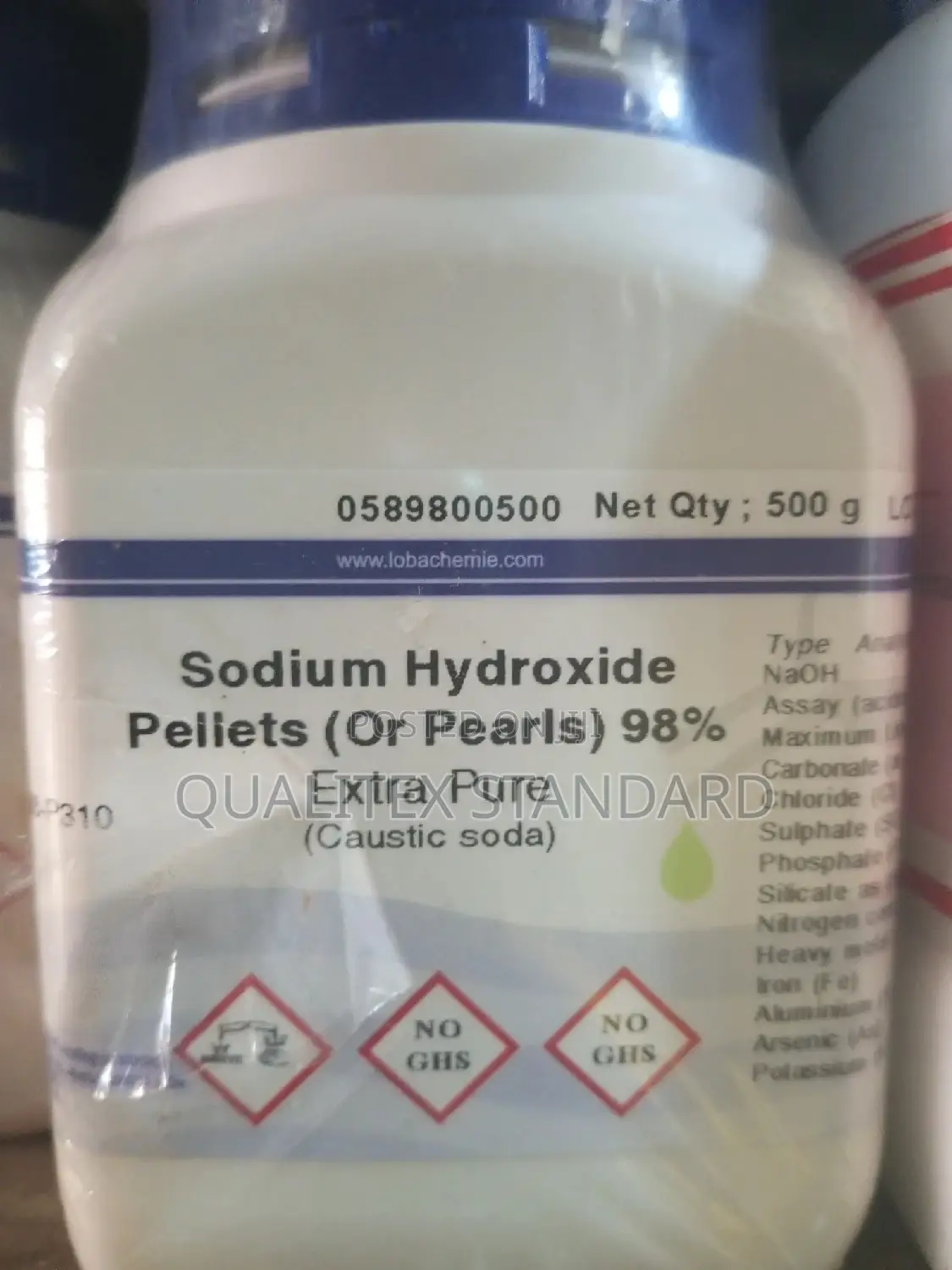 Sodium Hydroxide Pellet 500g