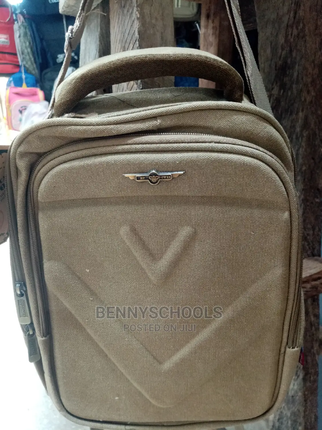 Mini Jean Brown Back and Side Backpack and Laptop Bag
