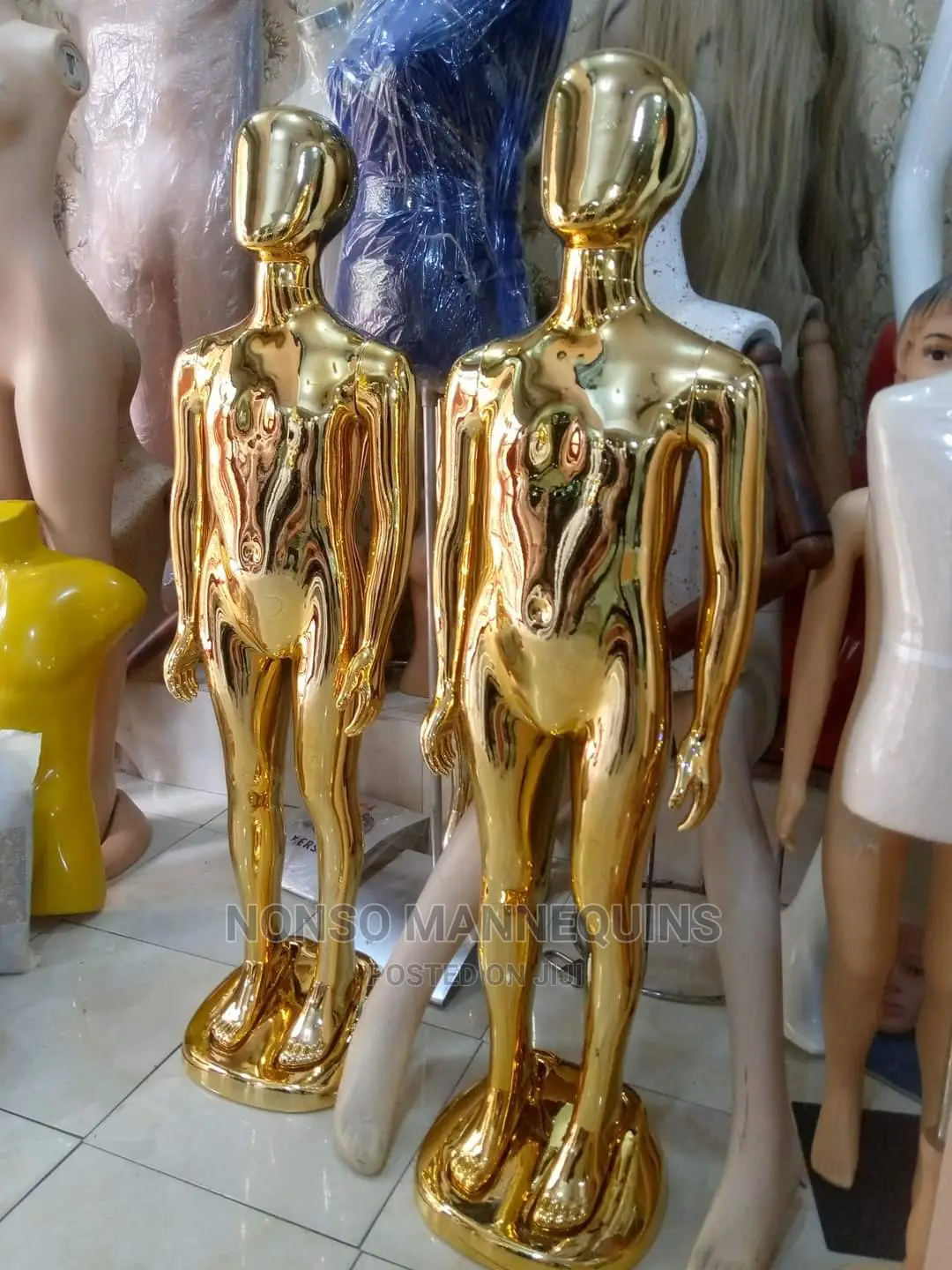 5 Years to 10 Years Unisex Children Gold Chrome Dummy