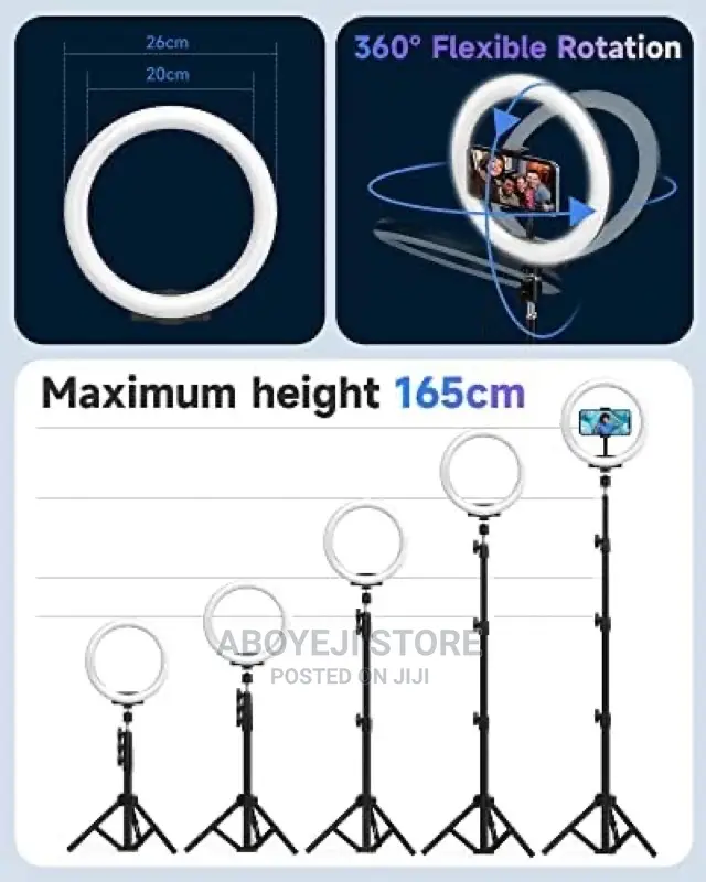 14 Inches Ring Light With Phone Tripod Stand