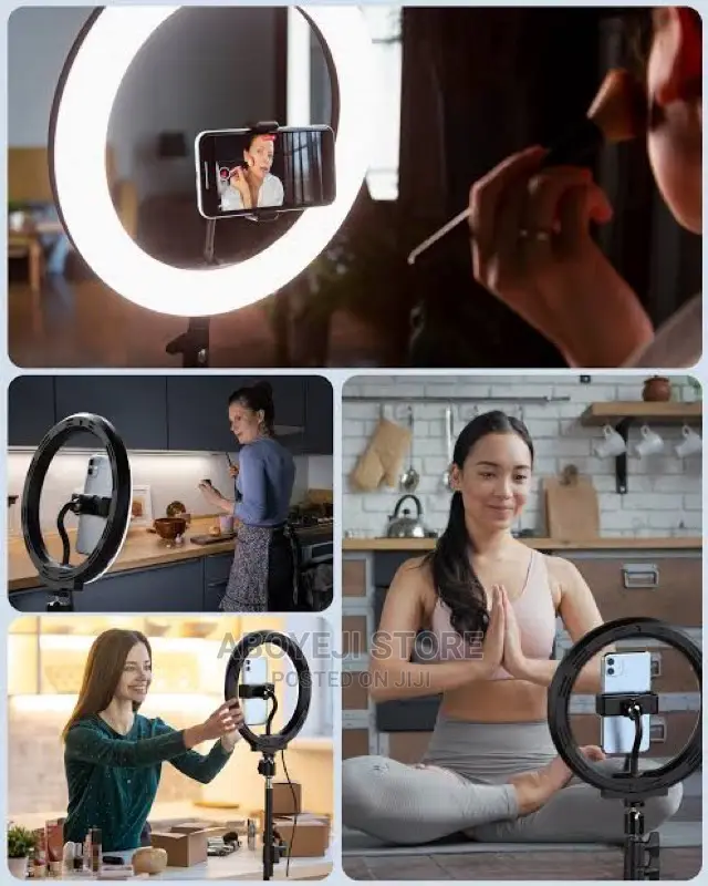 14 Inches Ring Light With Phone Tripod Stand