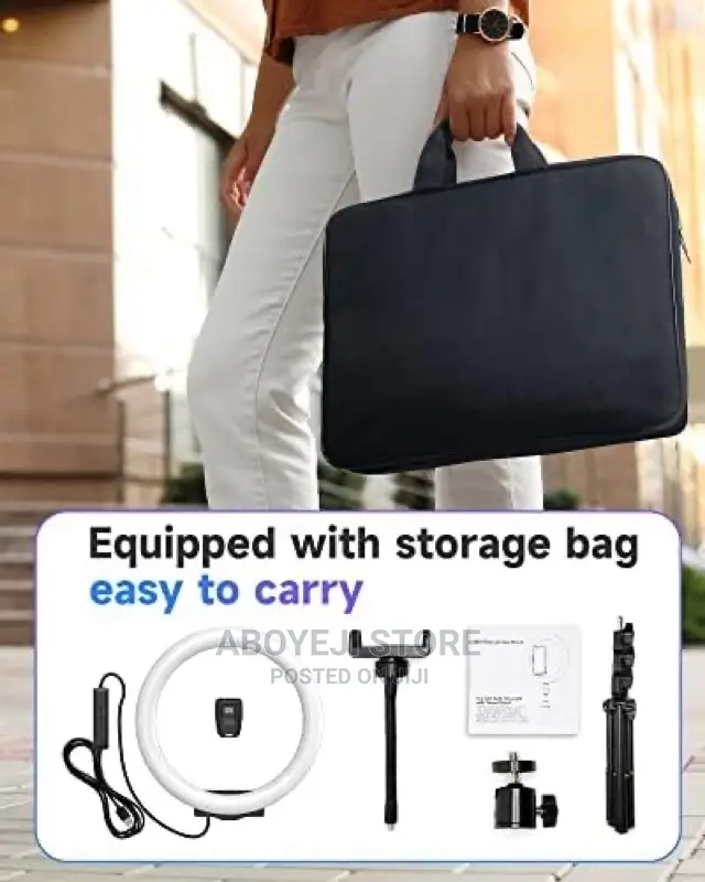 14 Inches Ring Light With Phone Tripod Stand