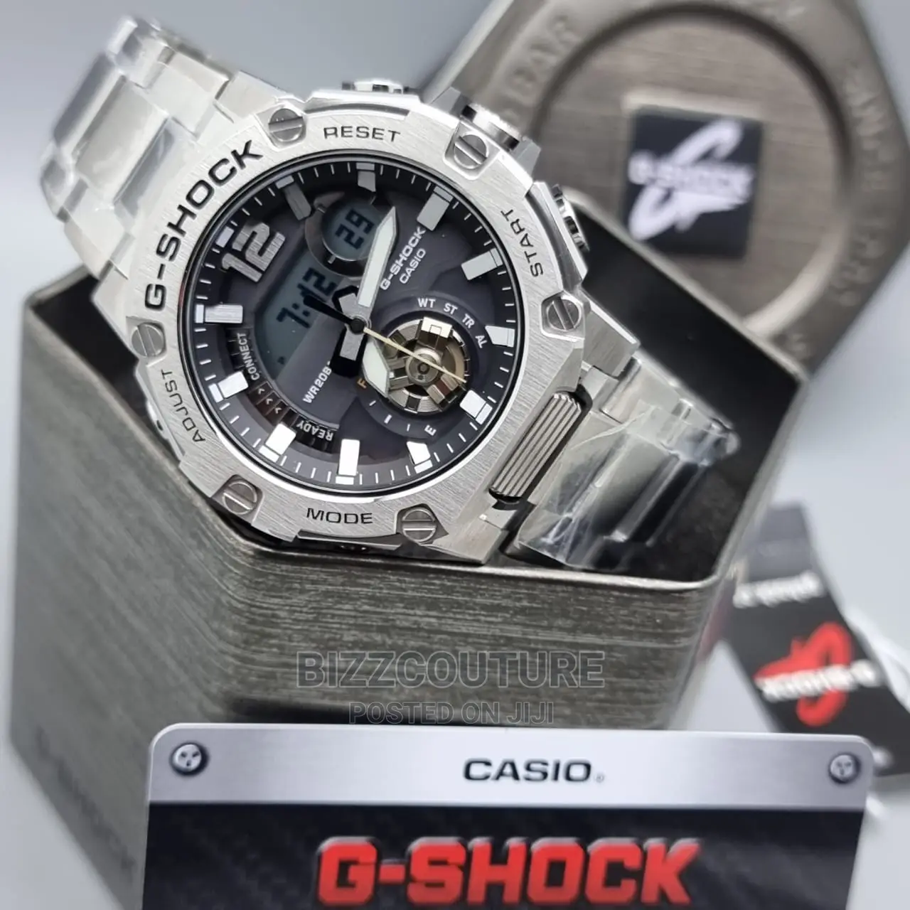 Original G- SHOCK Silver Steel Strap Available In Store