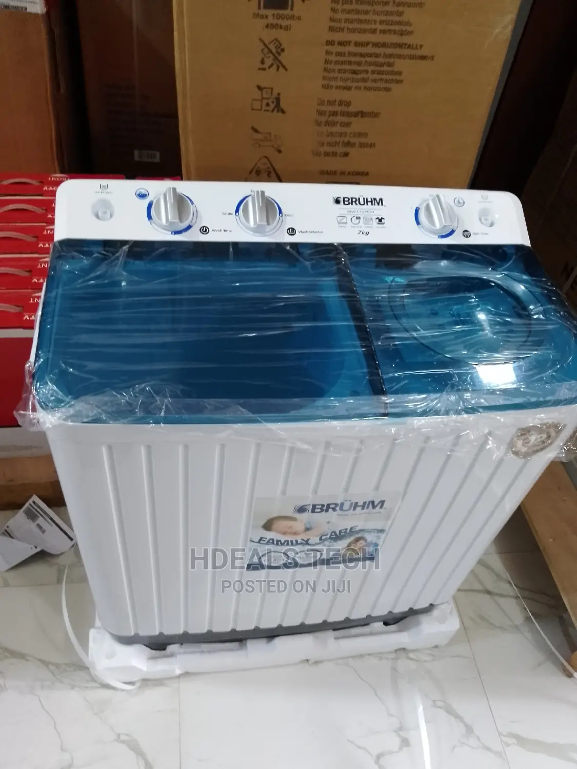 Genuine Bruhm Manual Twin-Tub 7kg Wash Spin Washing Machine