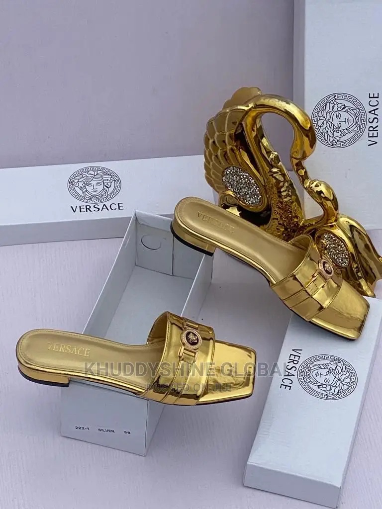 Versace Quality Slippers Shoes Ladies Woman